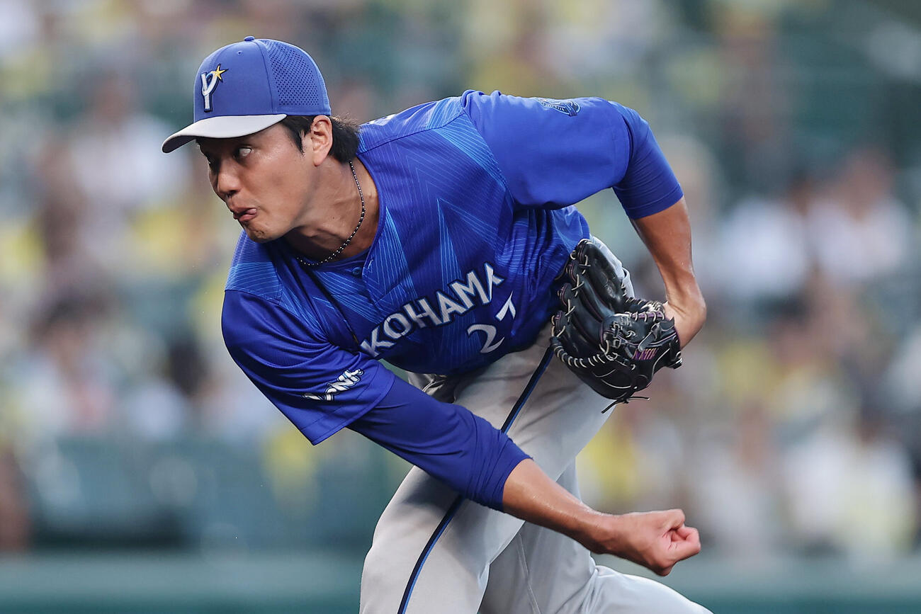 阪神対DeNA　力投するDeNA先発の藤浪晋太郎（撮影・前田充）