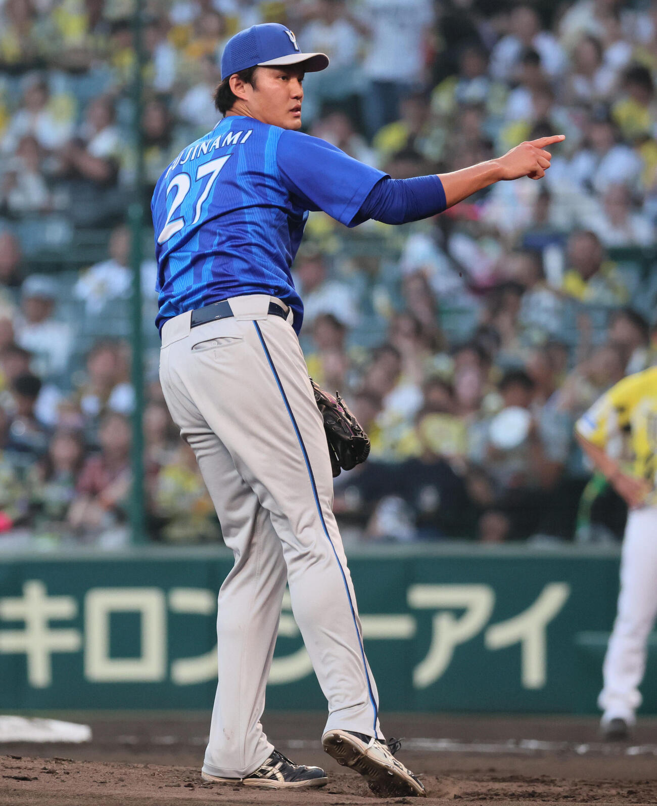 阪神対DeNA DeNA先発の藤浪晋太郎（撮影・宮崎幸一）