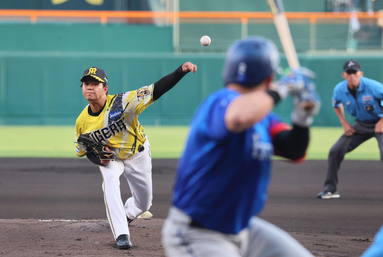 阪神対DeNA　阪神先発の高橋遥人（撮影・宮崎幸一）