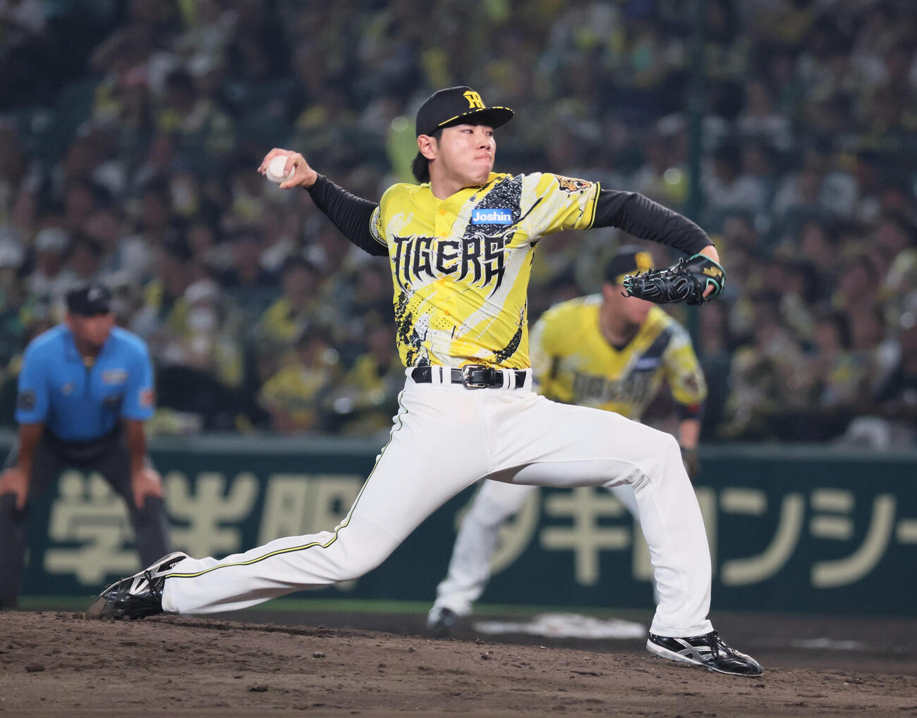阪神対DeNA　阪神2番手の工藤泰成（撮影・宮崎幸一）