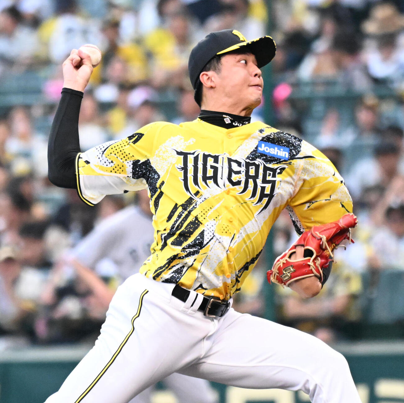 阪神対巨人　阪神先発の才木浩人（撮影・石井愛子）