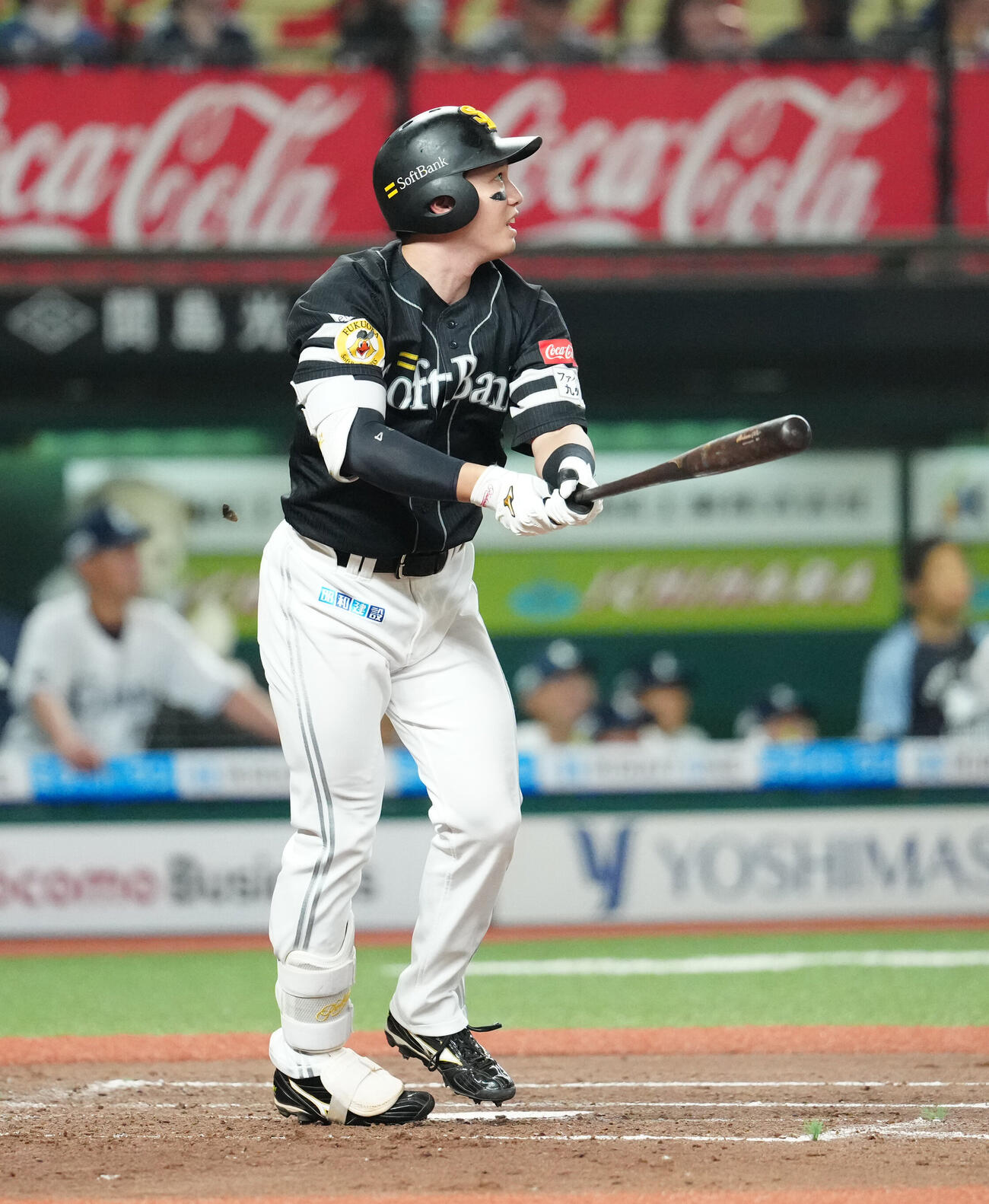 西武対ソフトバンク　4回表ソフトバンク無死一、三塁、30号3点本塁打を放つ栗原陵矢（撮影・江口和貴）