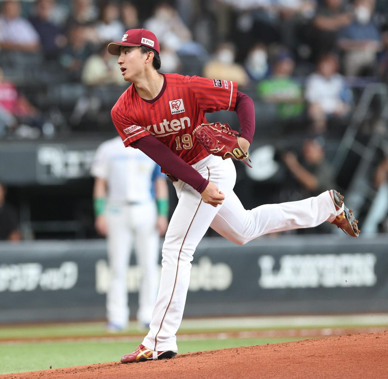 日本ハム対楽天　楽天先発の荘司康誠（撮影・黒川智章）