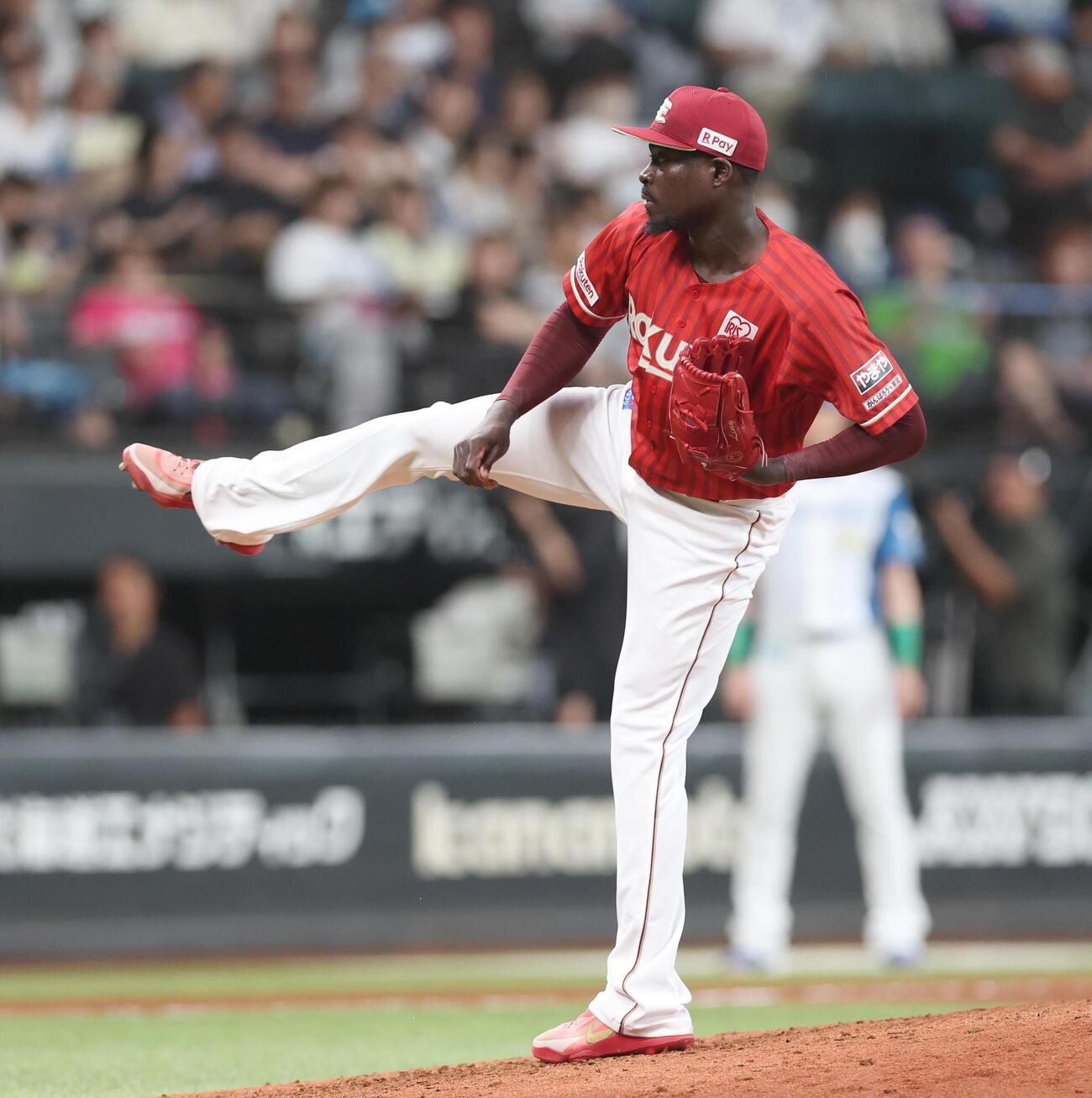 日本ハム対楽天　8回に登板のマルテ（撮影・黒川智章）