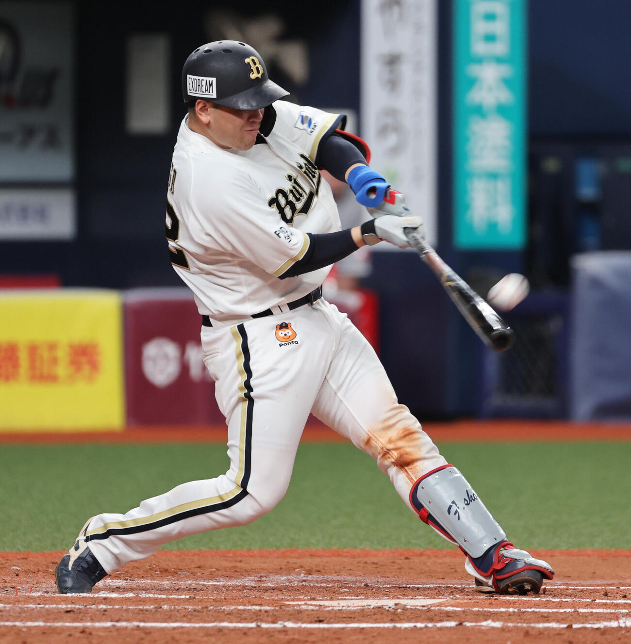 オリックス対ロッテ　7回裏オリックス1死、福永奨は本塁打を放つ（撮影・西尾就之）