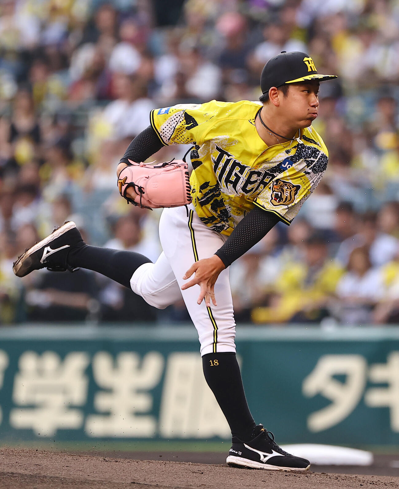 阪神対巨人　阪神先発の伊原陵人（撮影・上田博志）