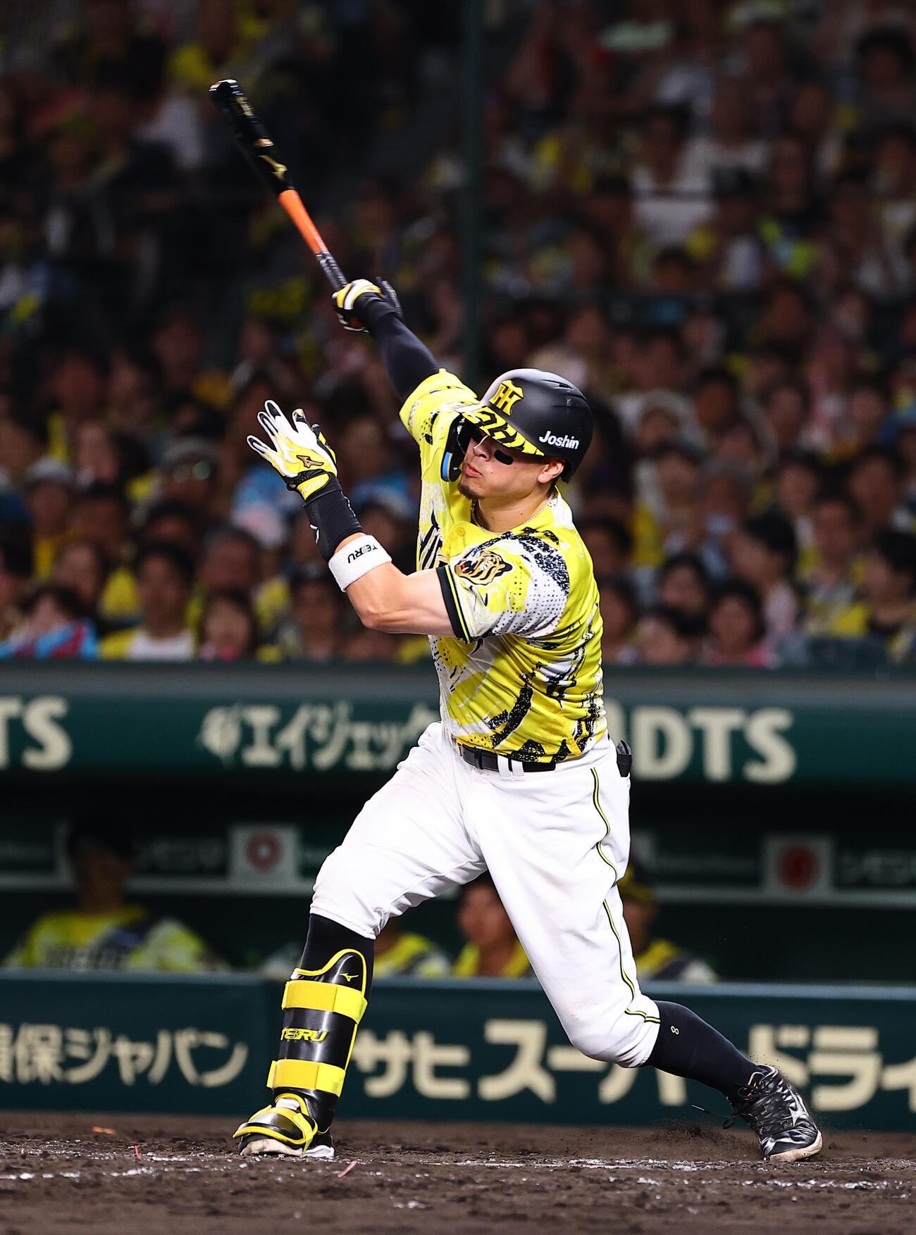 阪神対巨人　5回裏阪神2死、佐藤輝明は三振に倒れる（撮影・上田博志）