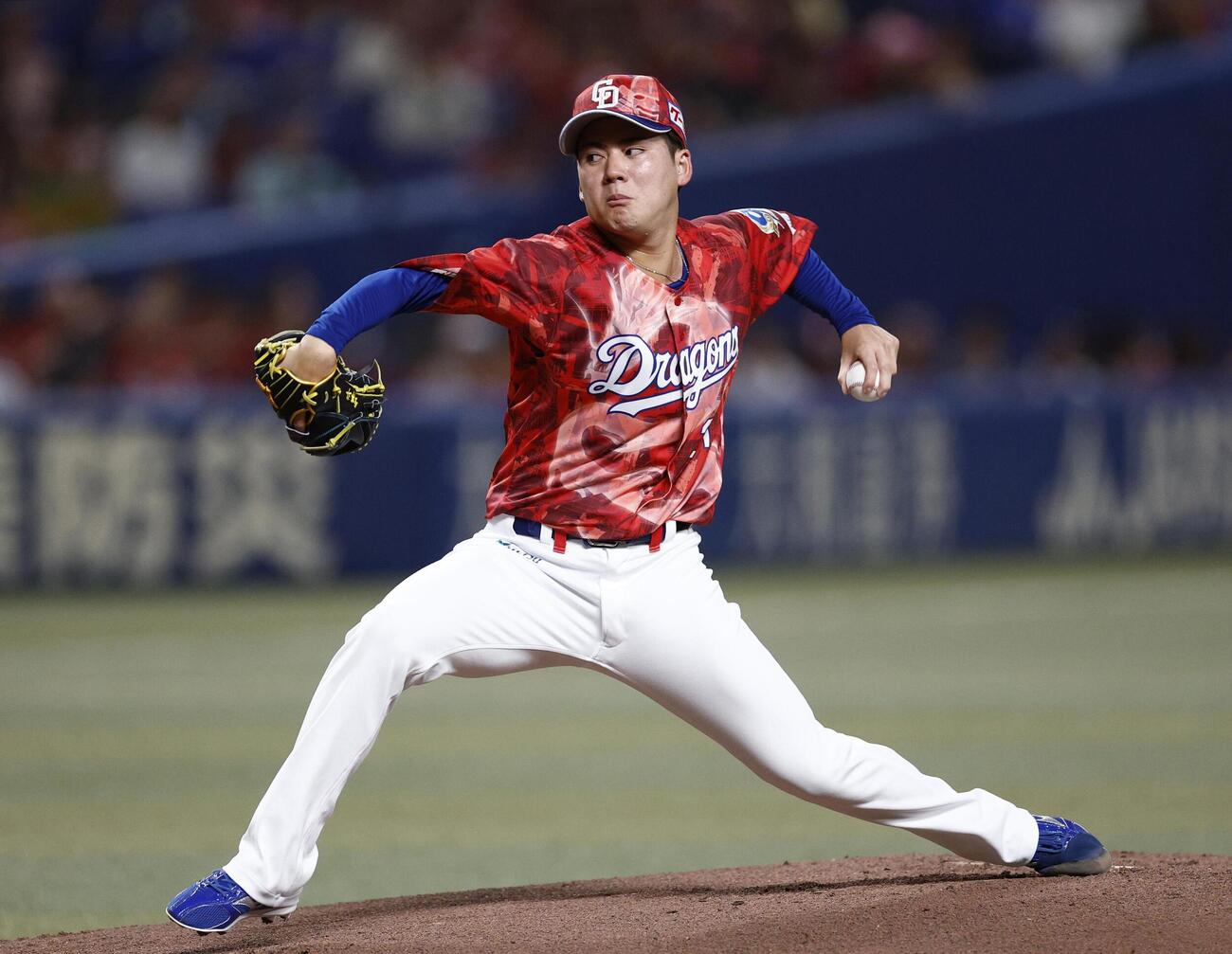 DeNA戦に先発した中日・金丸＝バンテリンドーム