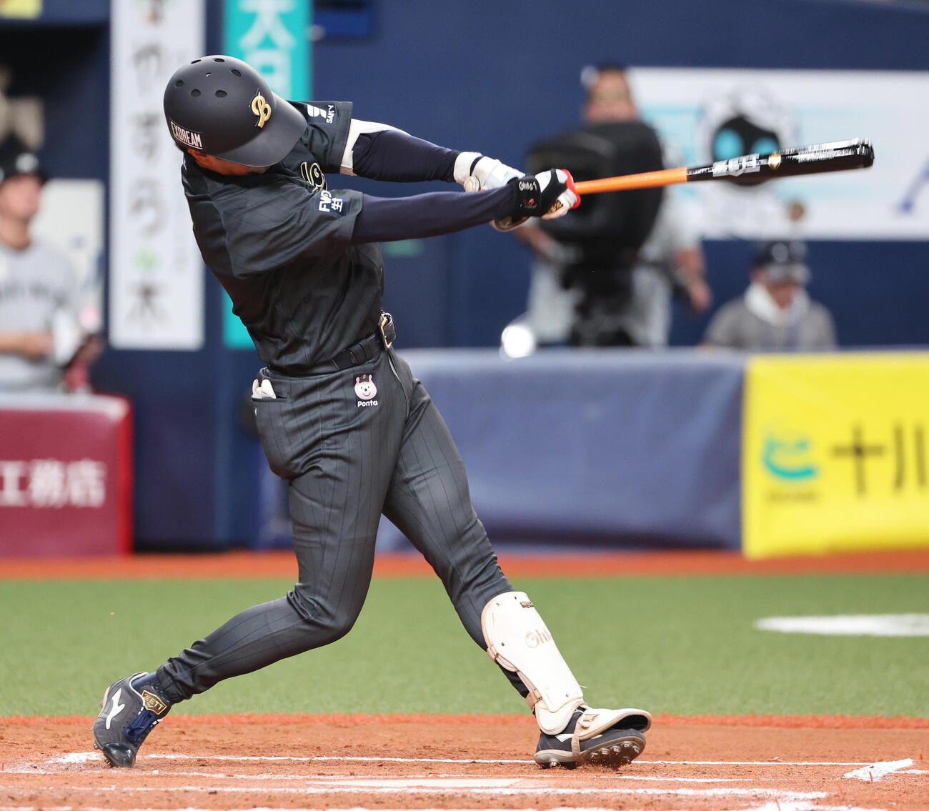 オリックス対ロッテ　6回裏オリックス1死、太田椋は本塁打を放つ（撮影・西尾就之）