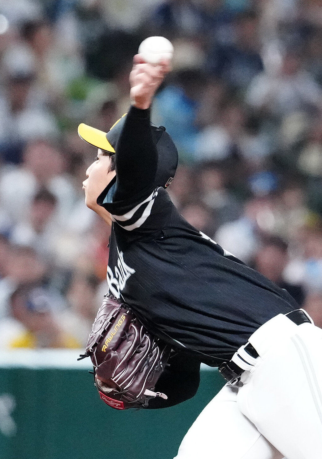 西武対ソフトバンク　6回裏、力投するソフトバンク先発の前田悠伍（撮影・江口和貴）