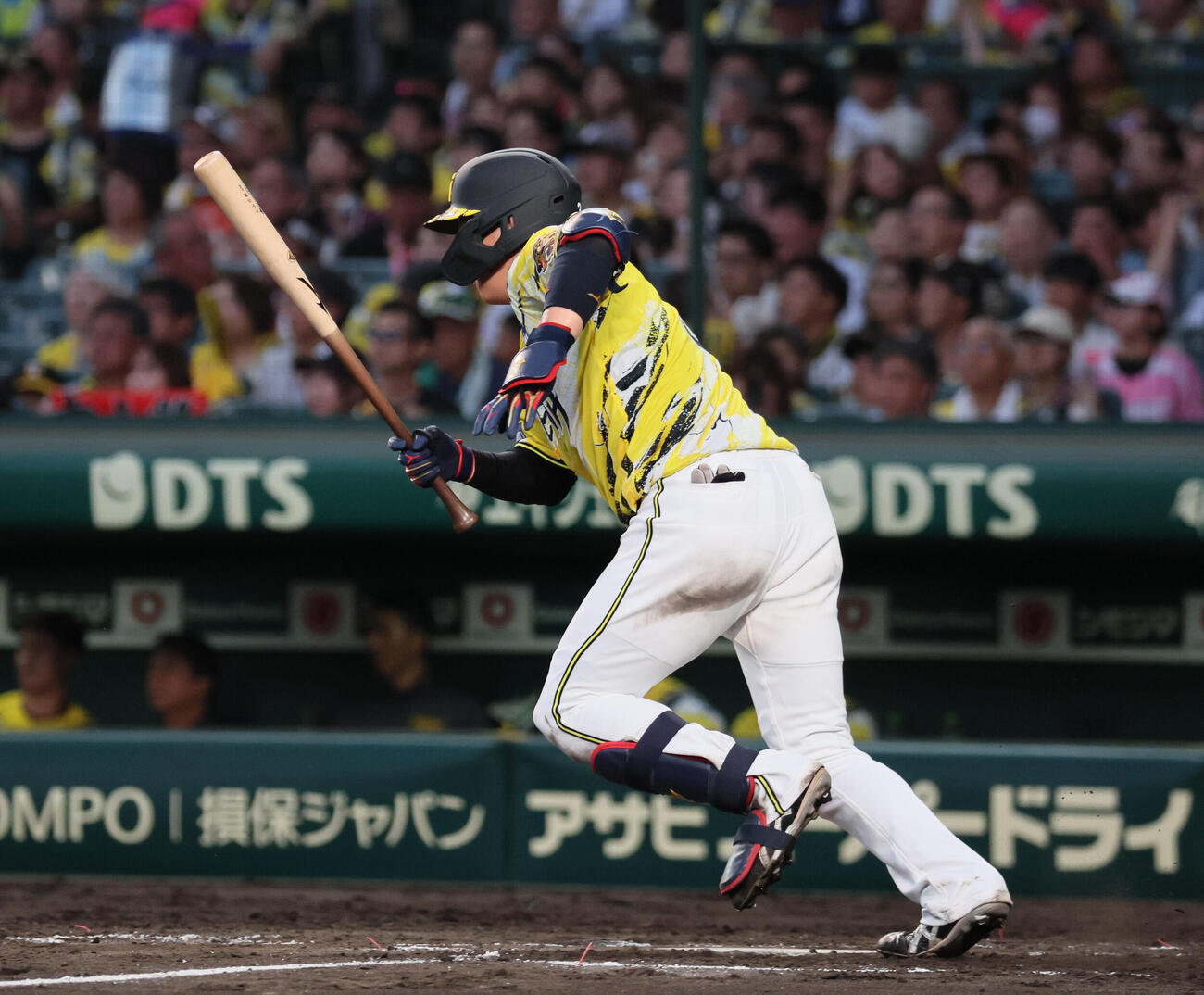 阪神対巨人　4回裏阪神無死、大山悠輔（撮影・宮崎幸一）