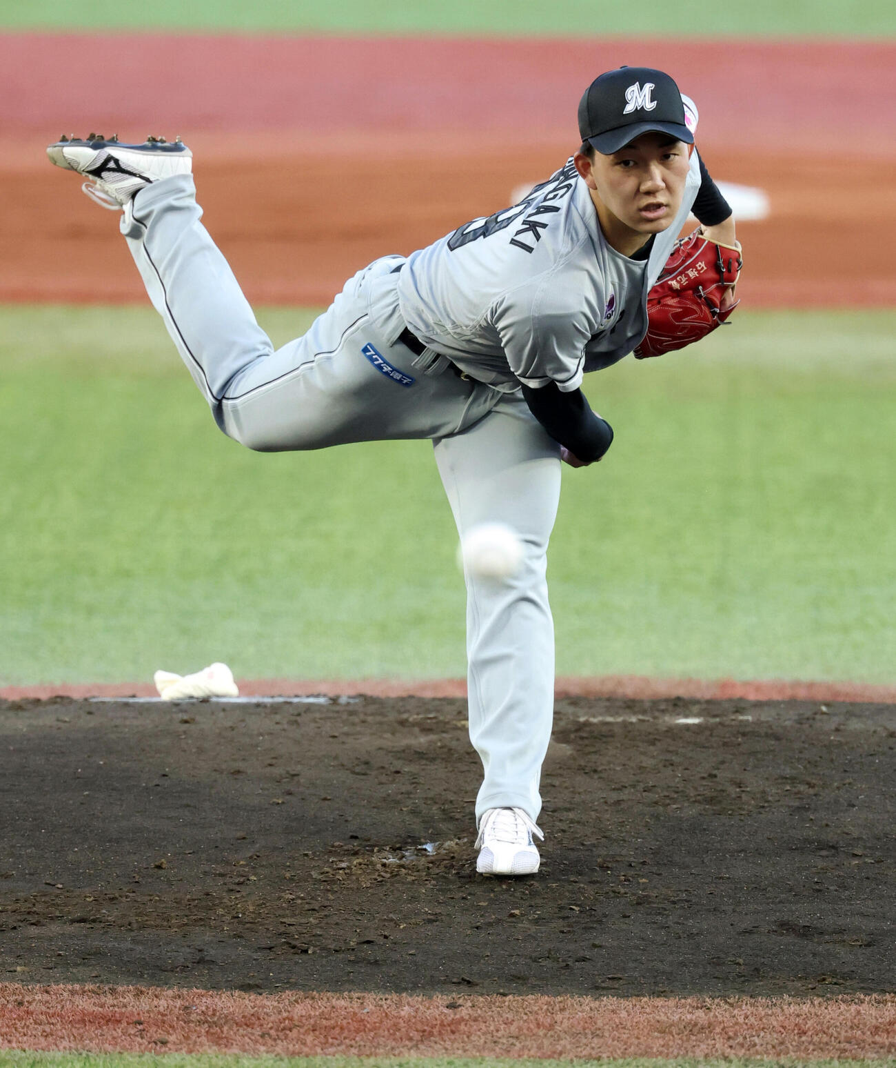 セ選抜対パ選抜　パ選抜先発の石垣元気（撮影・浅見桂子）