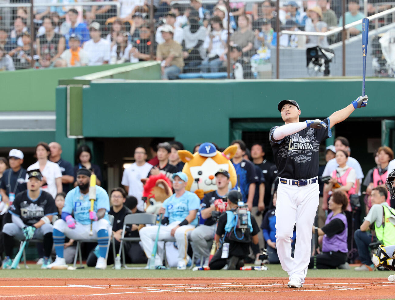 全パ対全セ　ホームランダービーでスタンドインする全セ細川成也　マイナビオールスターゲーム2026　第2戦