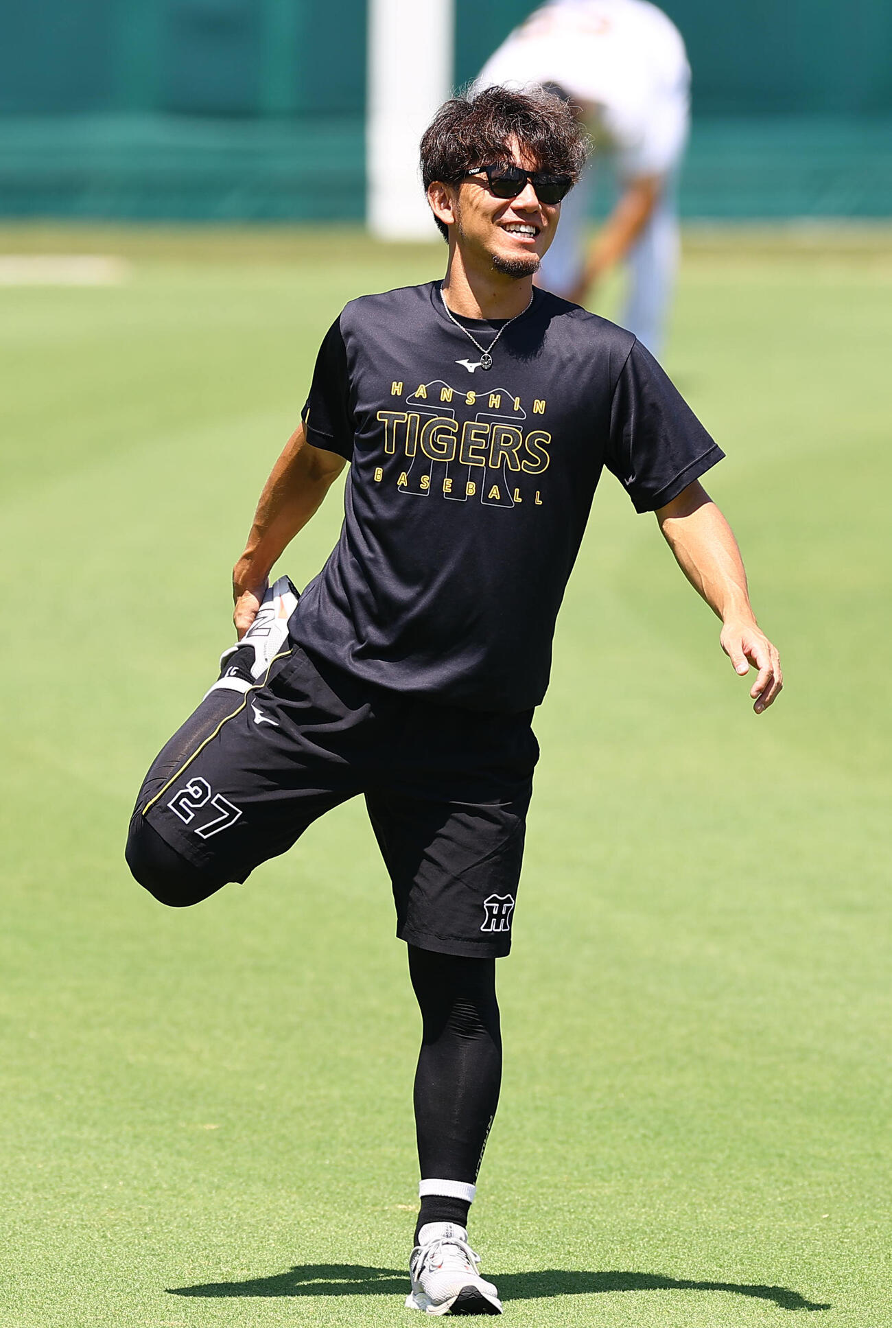 笑顔を見せる伊藤将司（撮影・上田博志）