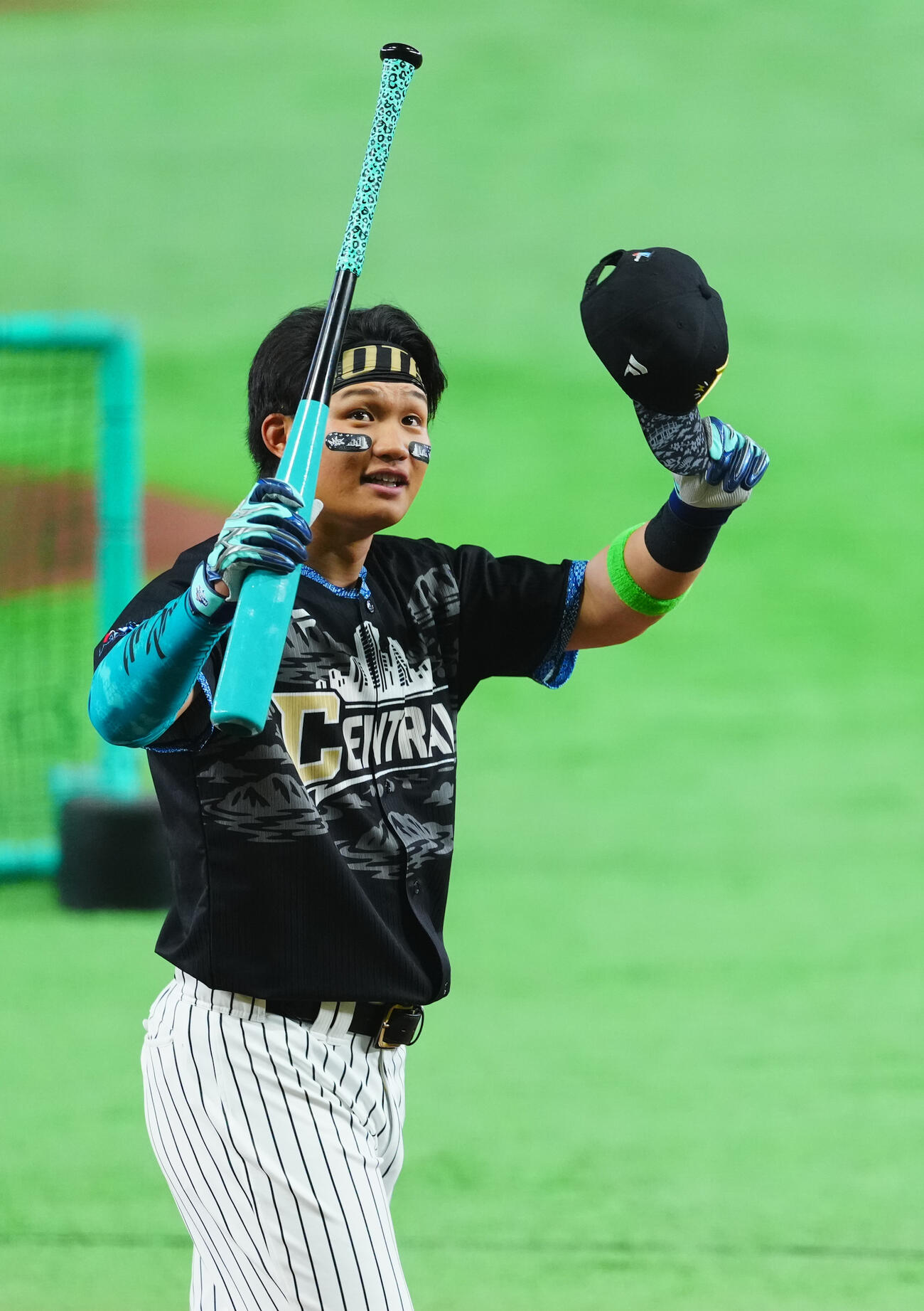全セ対全パ　ホームランダービー1回戦を突破した阪神森下翔太（撮影・垰建太）
