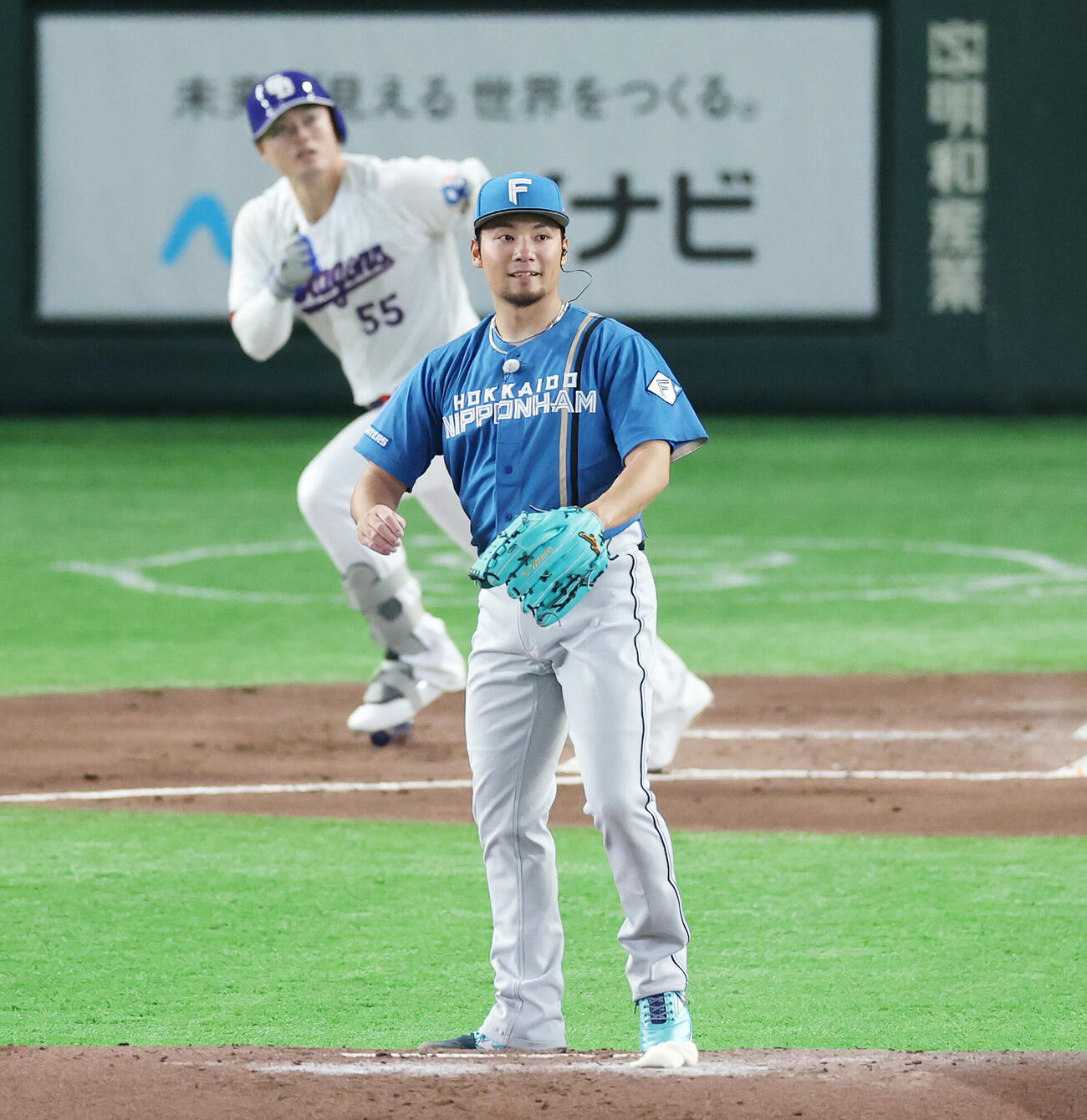 全セ対全パ　2回裏全セ無死、細川成也に本塁打を浴びる伊藤大海（撮影・宮地輝）