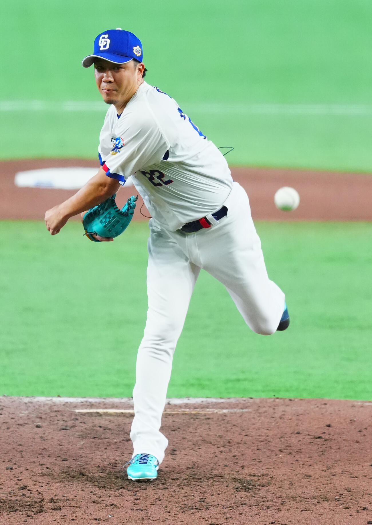 全セ対全パ　5回表、全セ4番手の大野雄大（撮影・垰建太）
