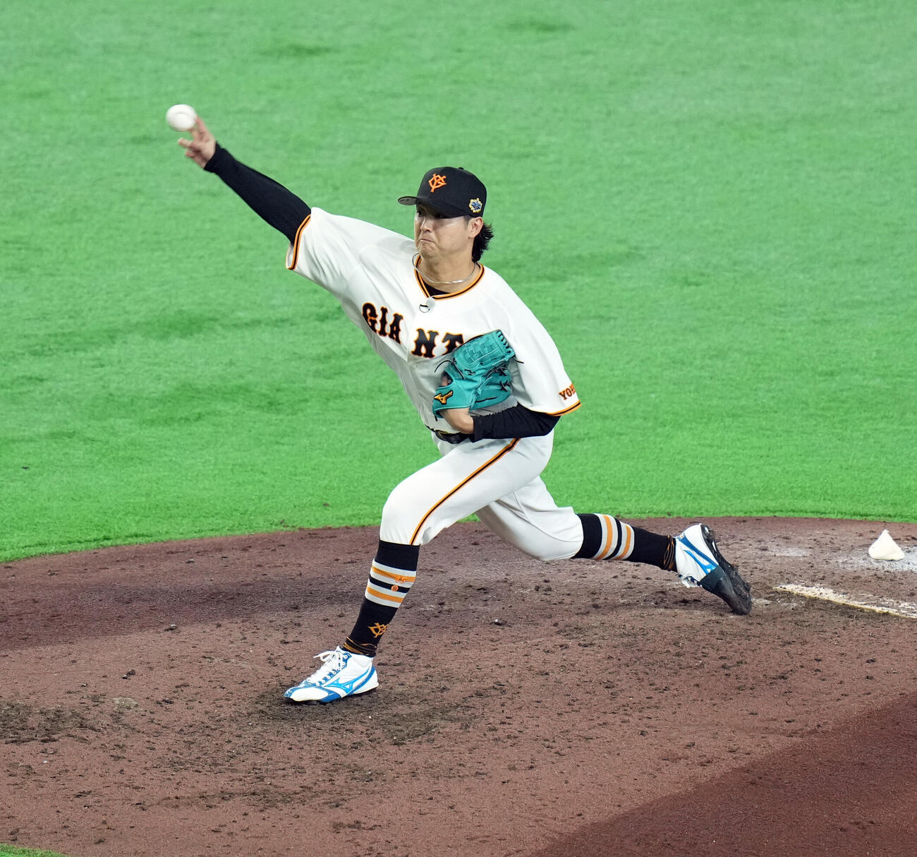 マイナビオールスター20226　第1戦　全セ対全パ　6回からマウンドに上がり無失点に抑えた全セの田中瑛斗（撮影・たえ見朱実）