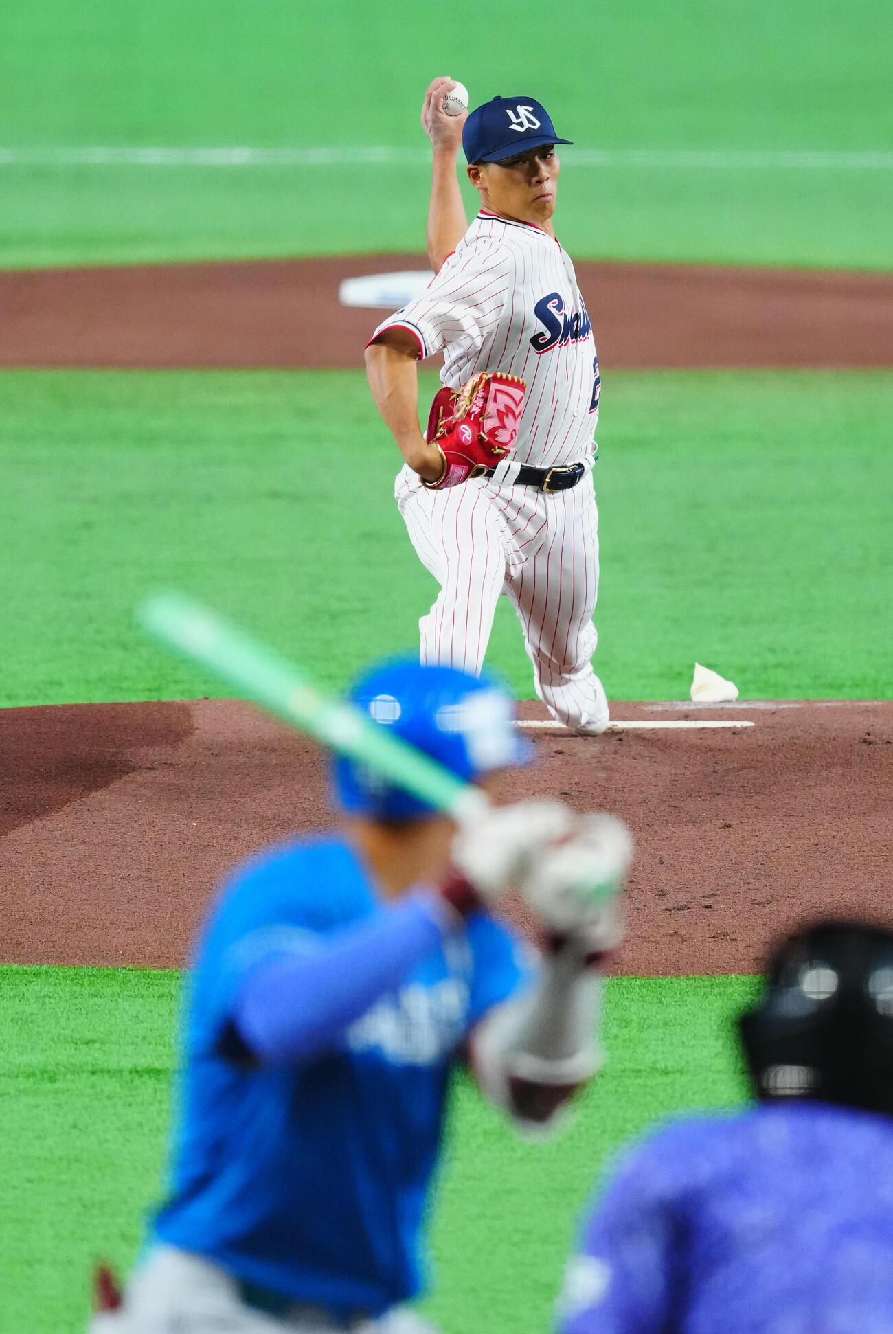 全セ対全パ　力投する全セ先発山野太一（撮影・垰建太）