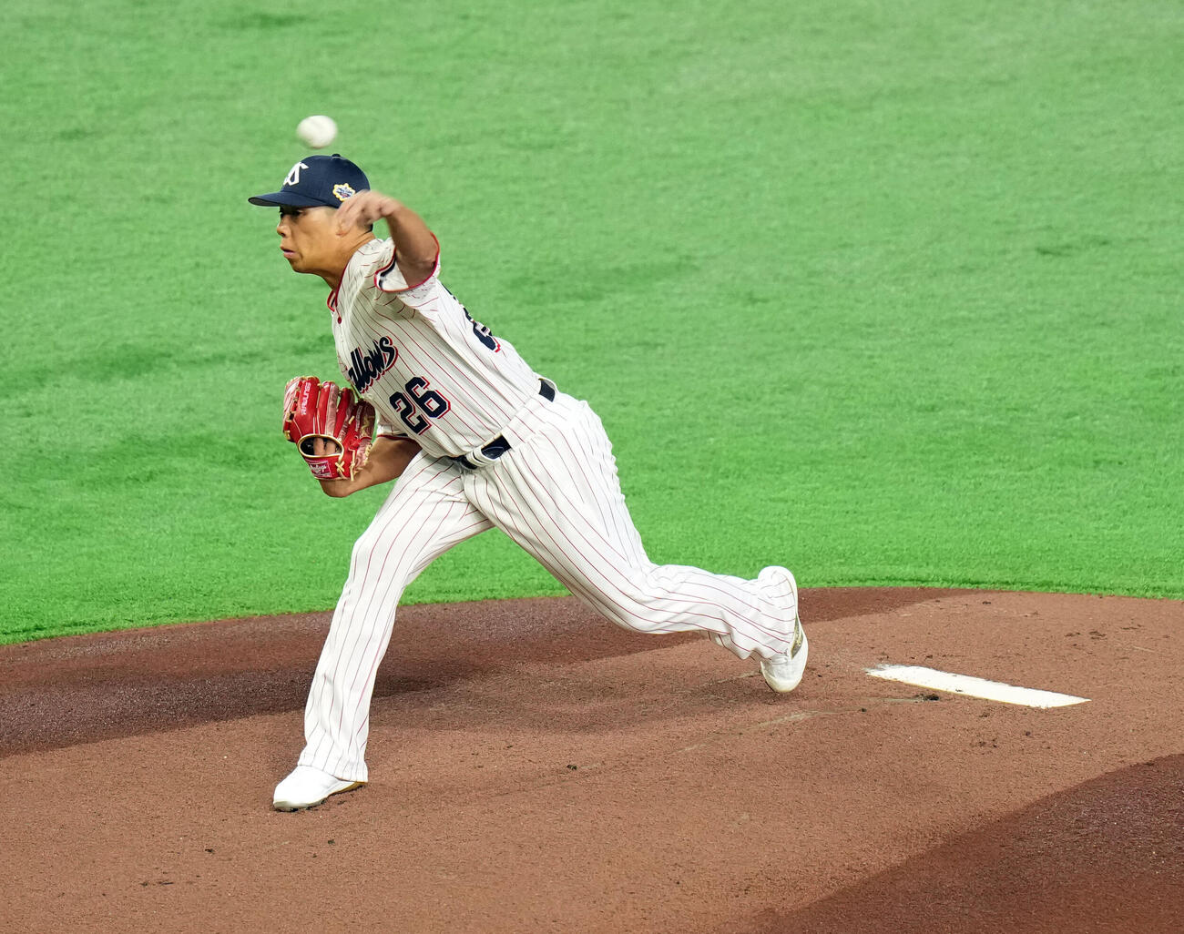 マイナビオールスター20226　第1戦　全セ対全パ　全セの先発山野太一（撮影・たえ見朱実）