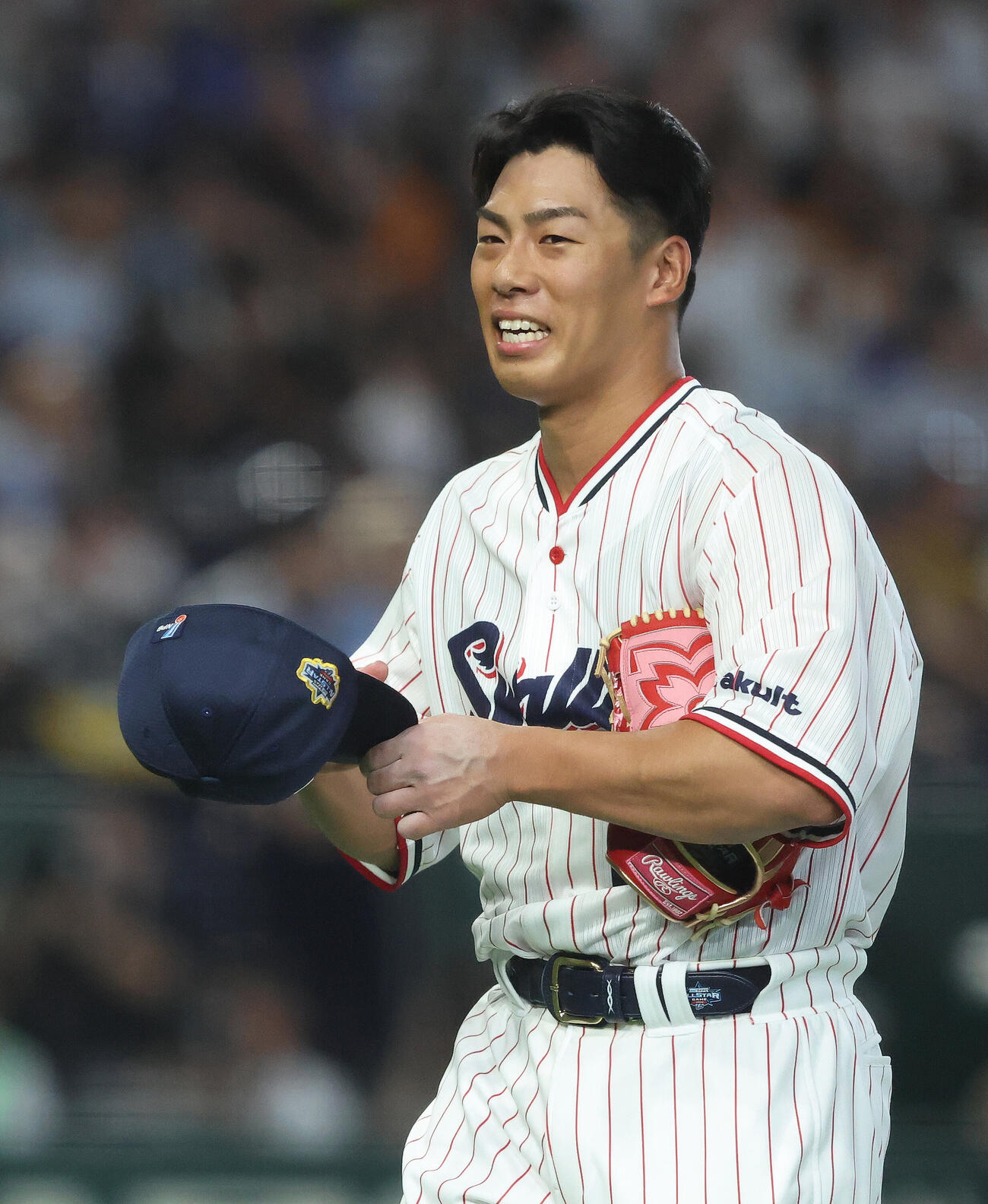 全セ対全パ　1回表を抑える山野太一（撮影・河田真司）