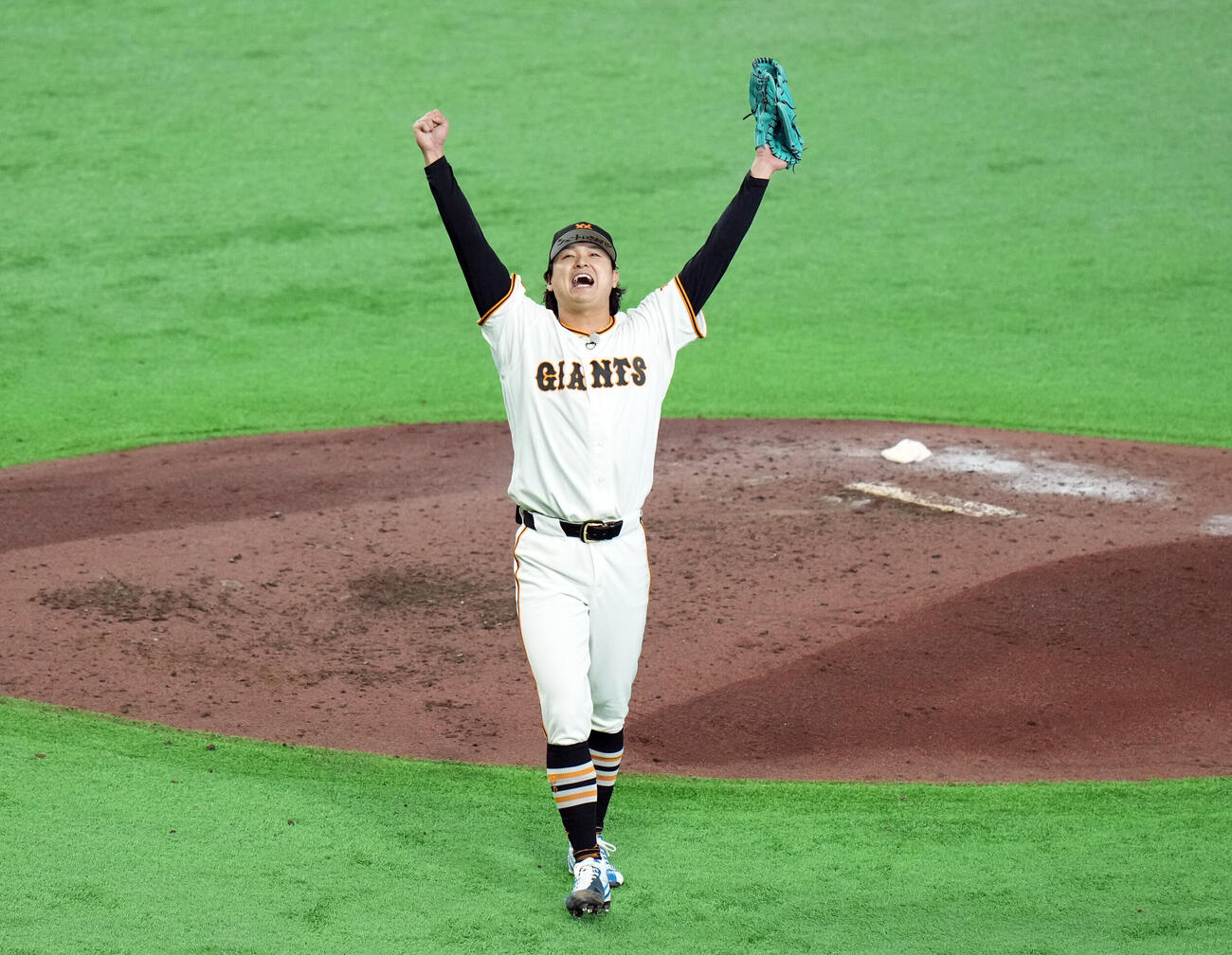 マイナビオールスター20226　第1戦　全セ対全パ　6回からマウンドに上がり無失点に抑えた全セの田中瑛斗（撮影・たえ見朱実）