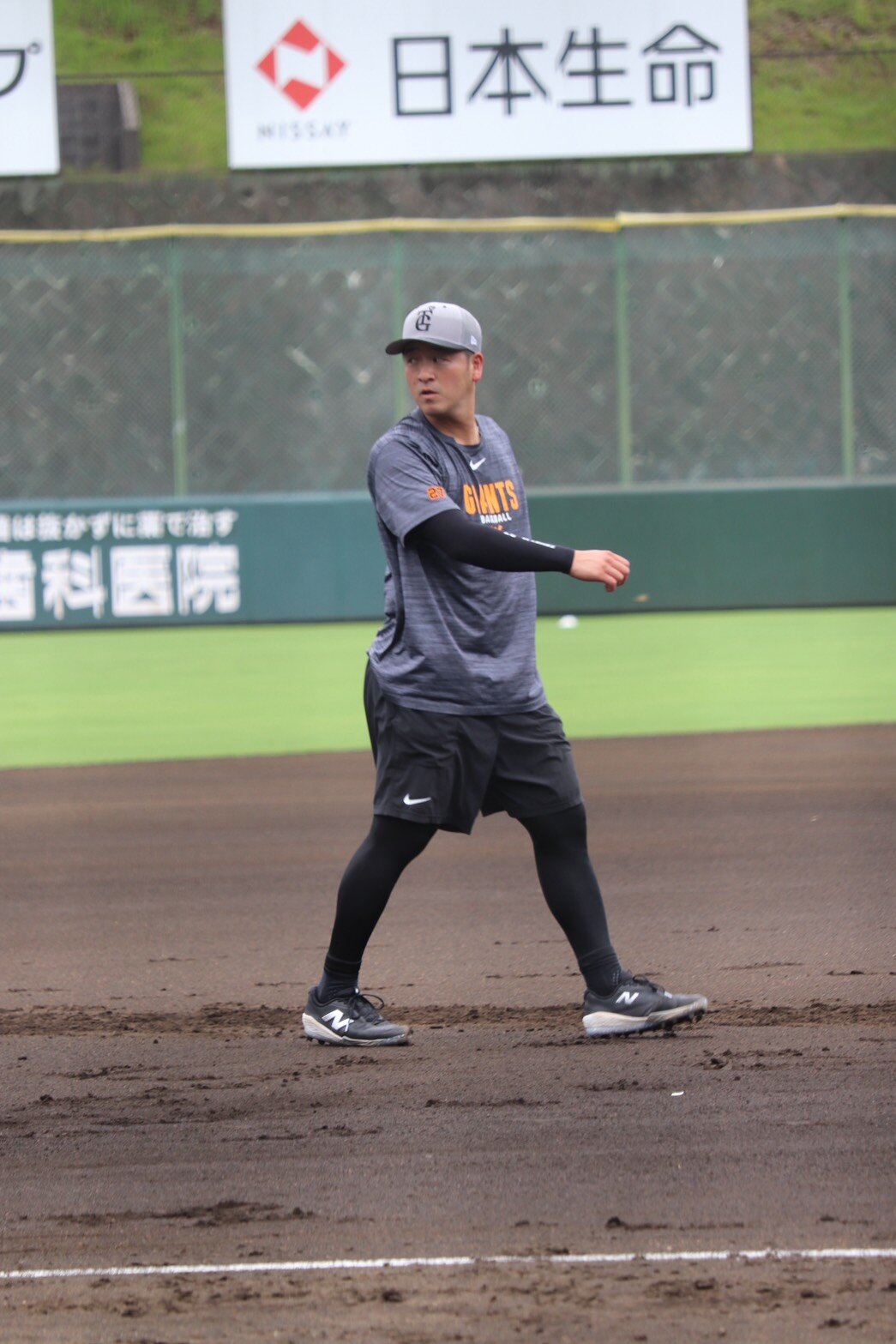 ジャイアンツ球場で調整した巨人岸田行倫
