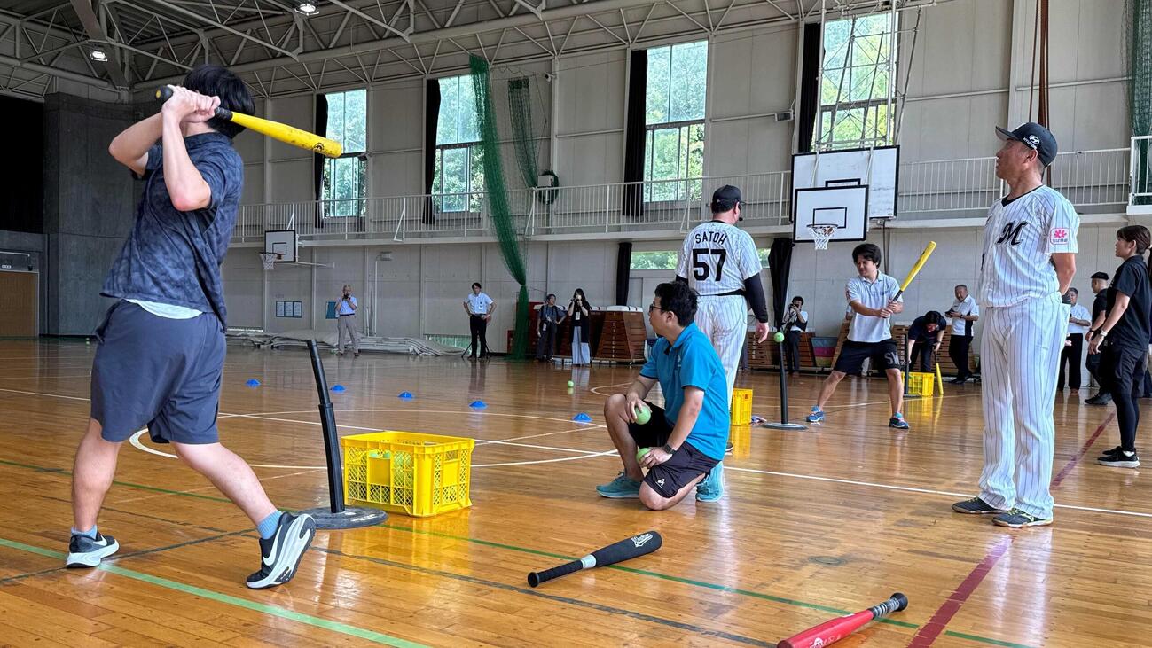 打つ動作の実技指導