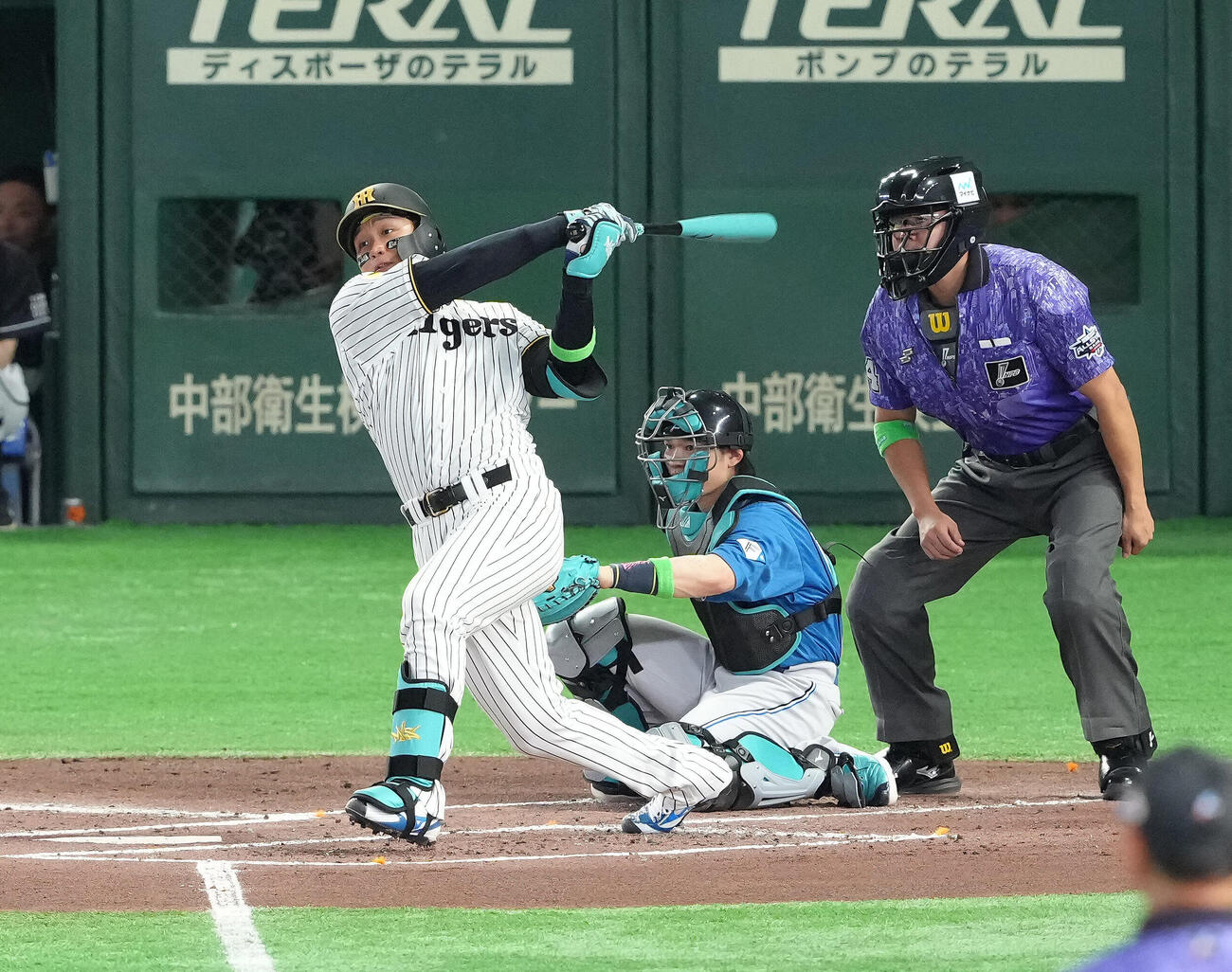 2026年7月28日、オールスター第1戦、全セ対全パの1回、森下翔太は左飛に倒れる