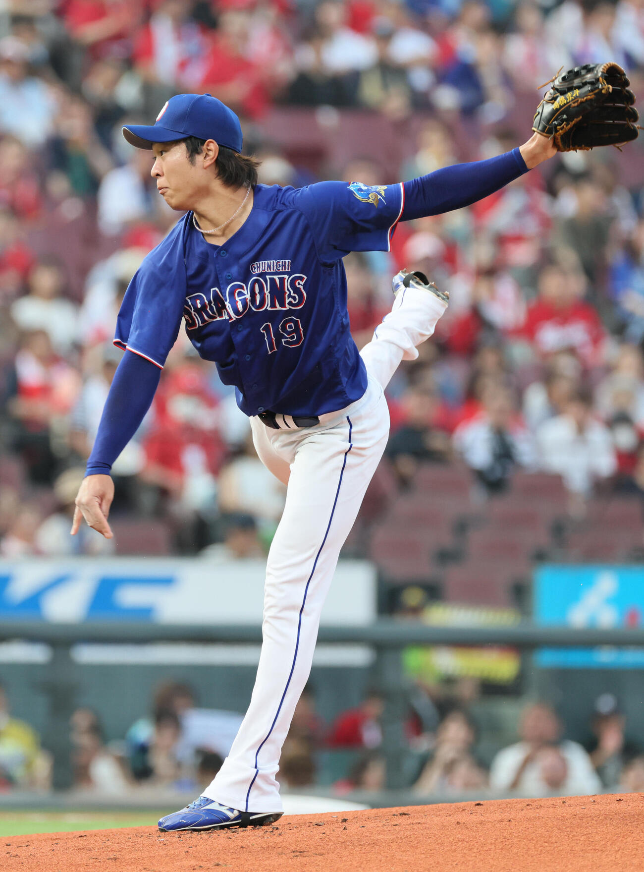 広島対中日　中日先発の高橋宏斗（撮影・加藤孝規）