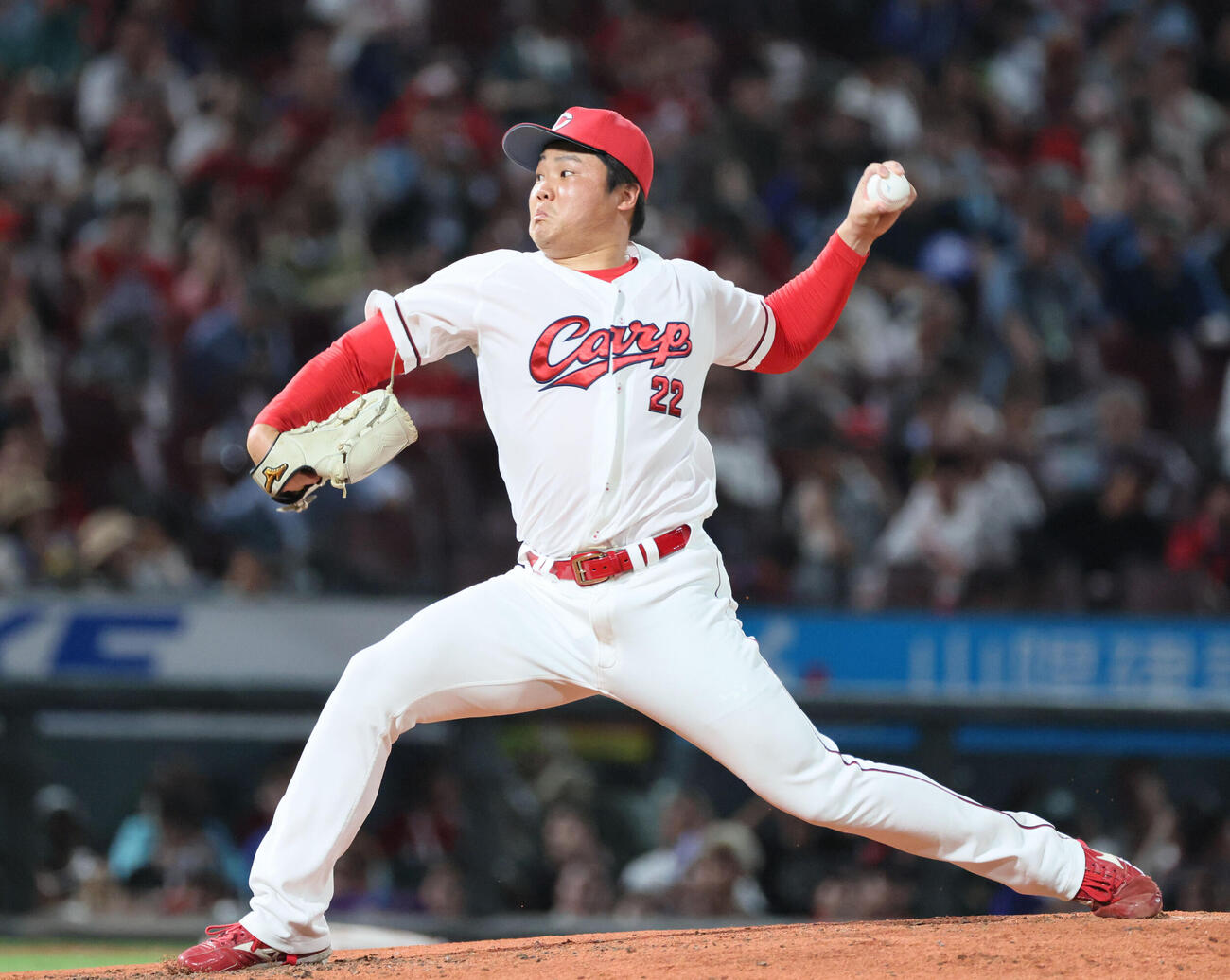 広島対中日　8回表中日、広島2番手の高太一（撮影・加藤孝規）