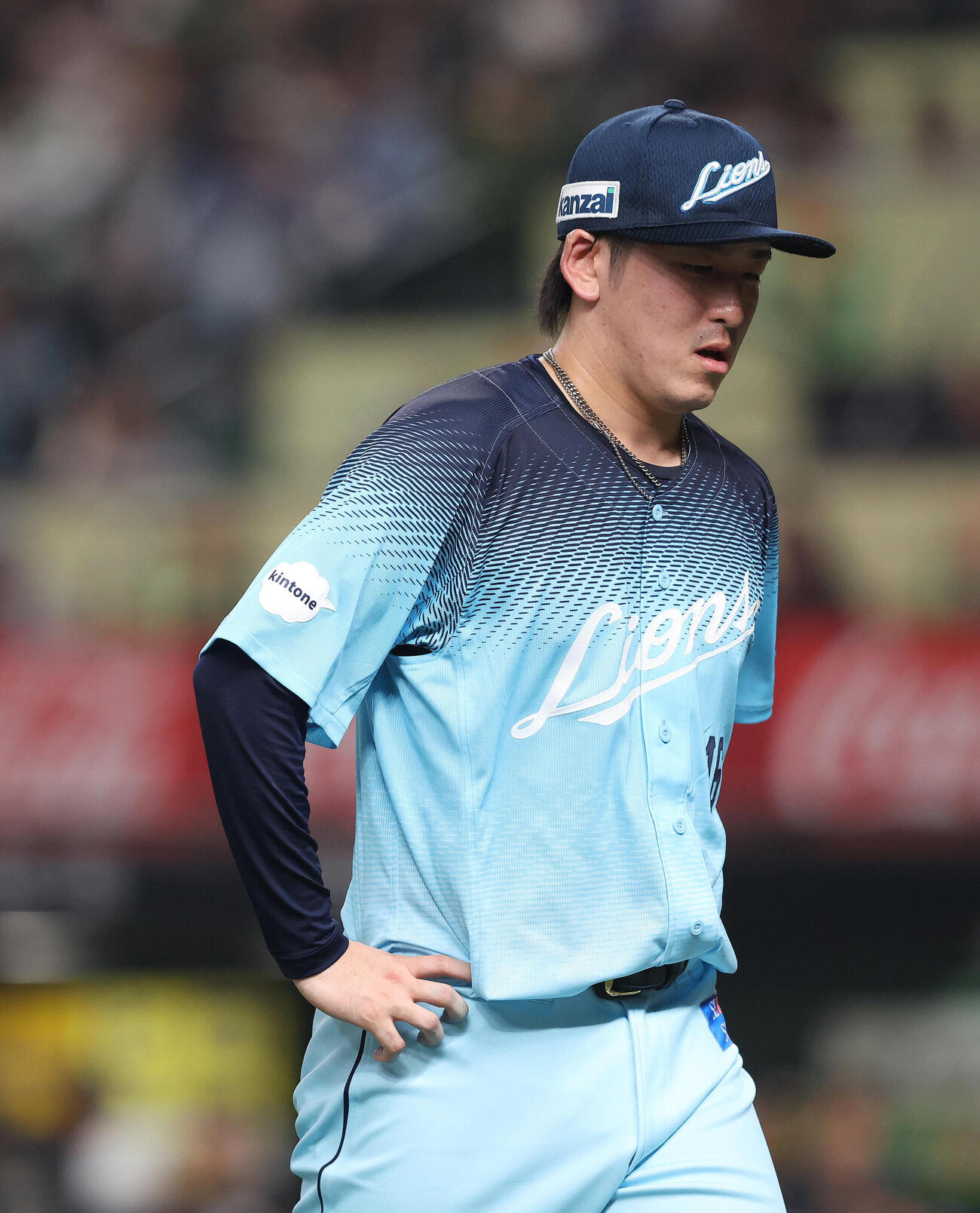 西武対オリックス　4回表に逆転を許した隅田知一郎（撮影・河田真司）