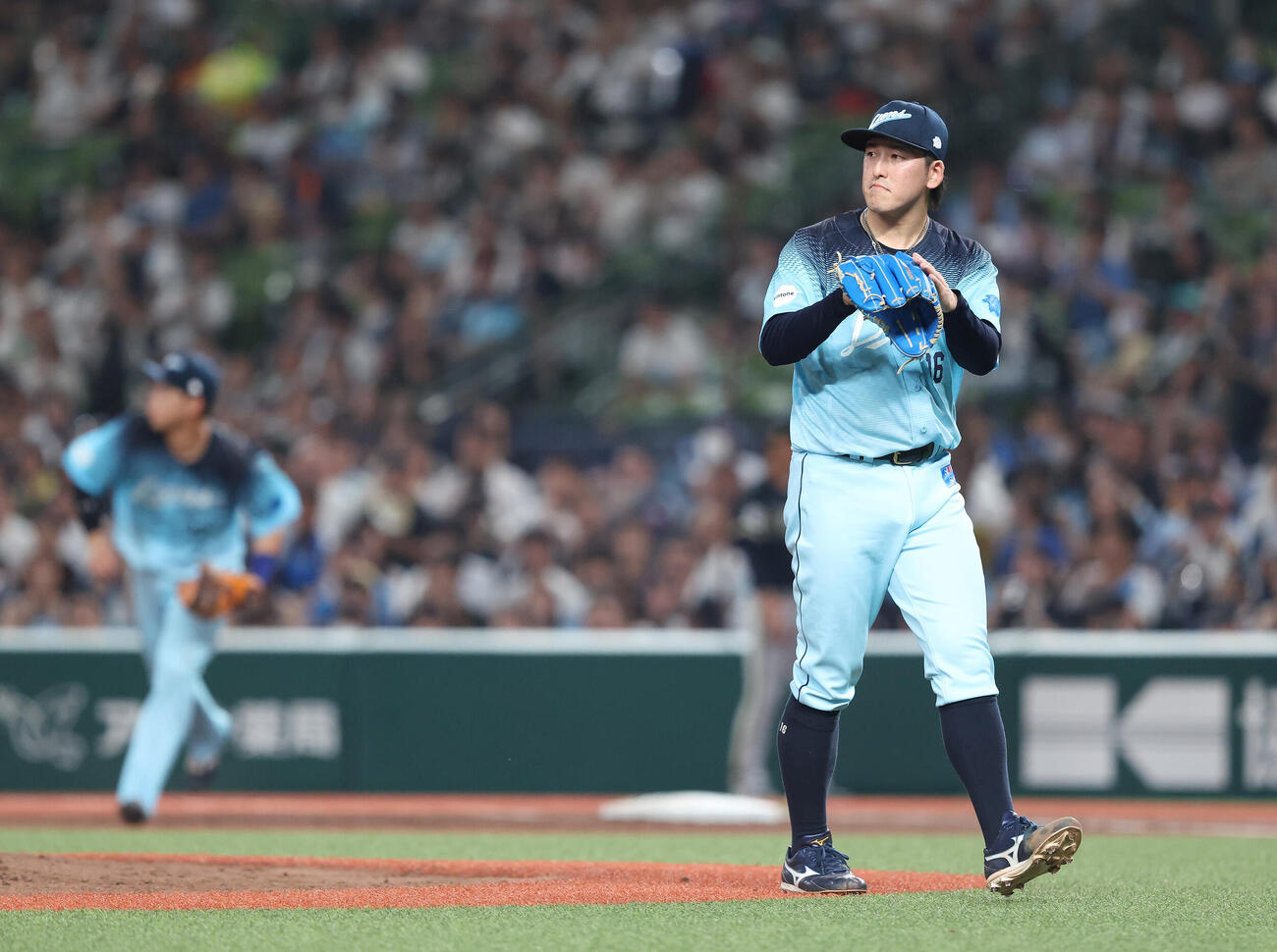 西武対オリックス　2回表を抑える隅田知一郎（撮影・河田真司）