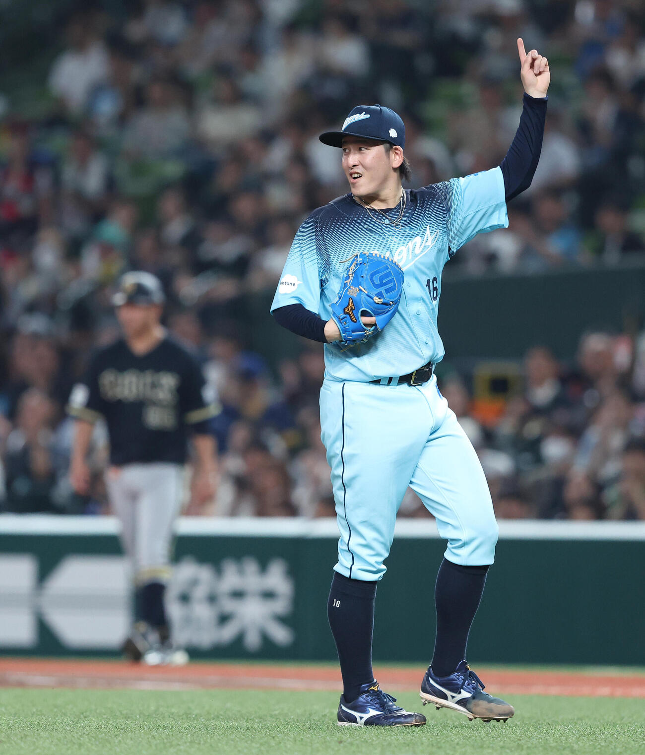 西武対オリックス　3回表オリックス2死、宗佑磨を遊ゴロに抑える隅田知一郎（撮影・河田真司）