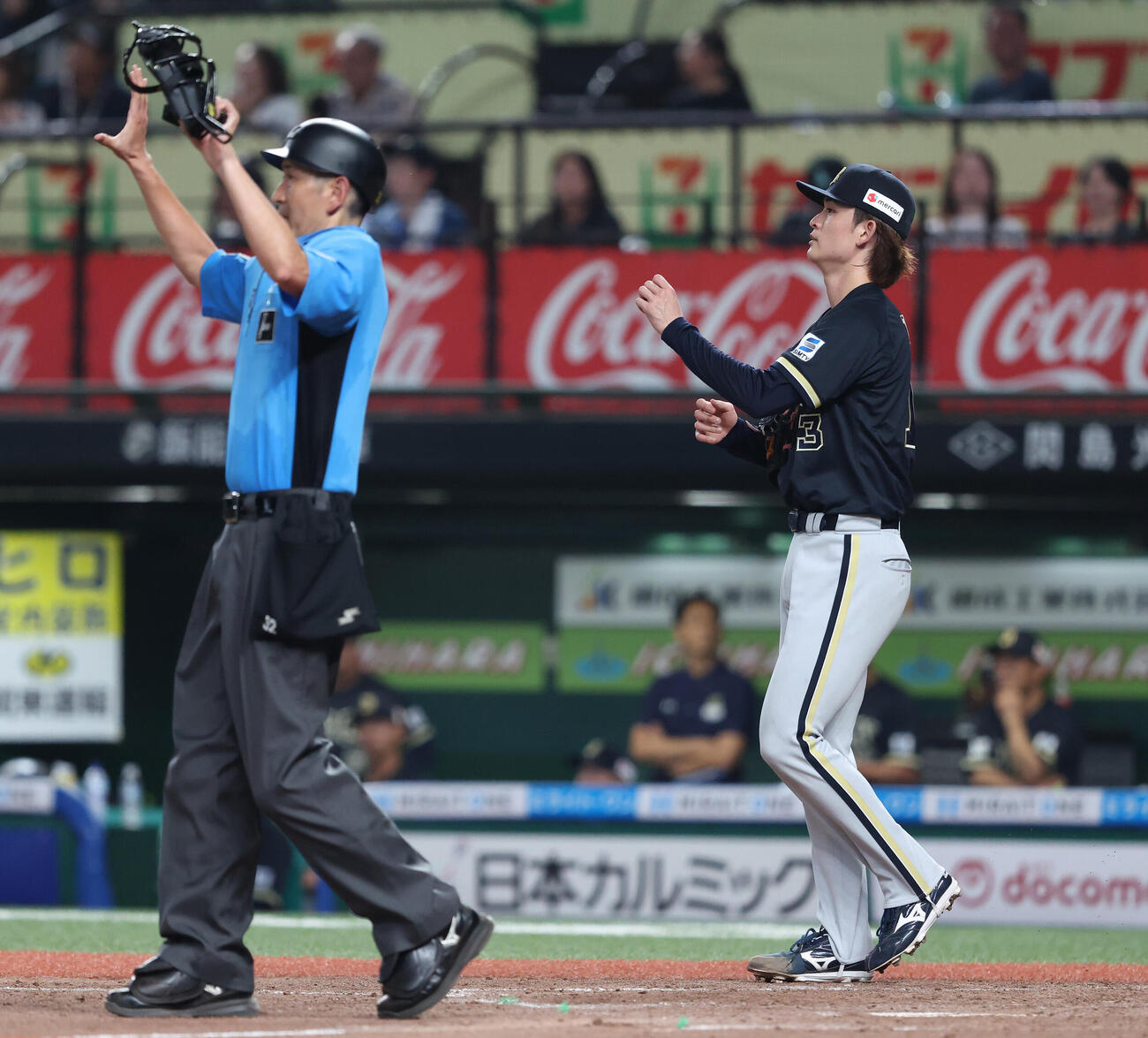 西武対オリックス　4回裏西武2死二塁、小島大河に右前適時打を浴びる寺西成騎（撮影・河田真司）