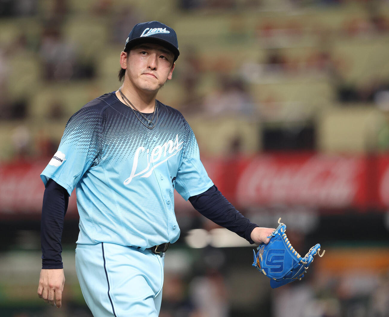 西武対オリックス　6回表に同点を許す隅田知一郎（撮影・河田真司）
