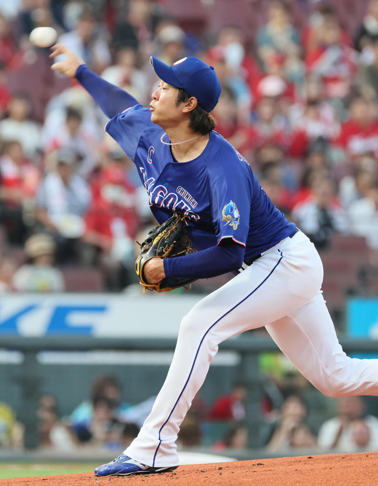 広島対中日　中日先発の高橋宏斗（撮影・加藤孝規）