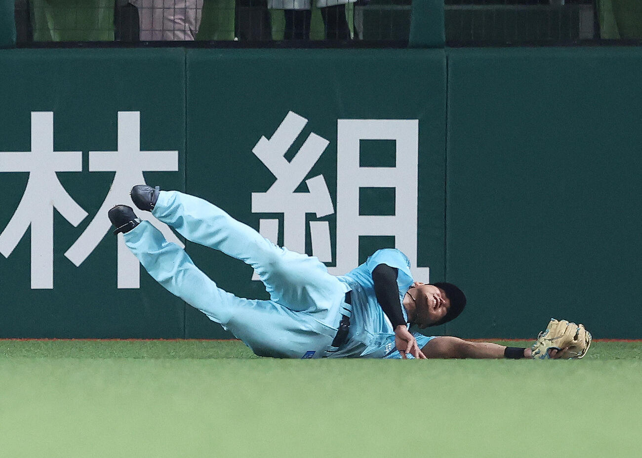 2026年7月31日、オリックス戦の6回表オリックス無死、宗佑磨に三塁打を許す西川愛也