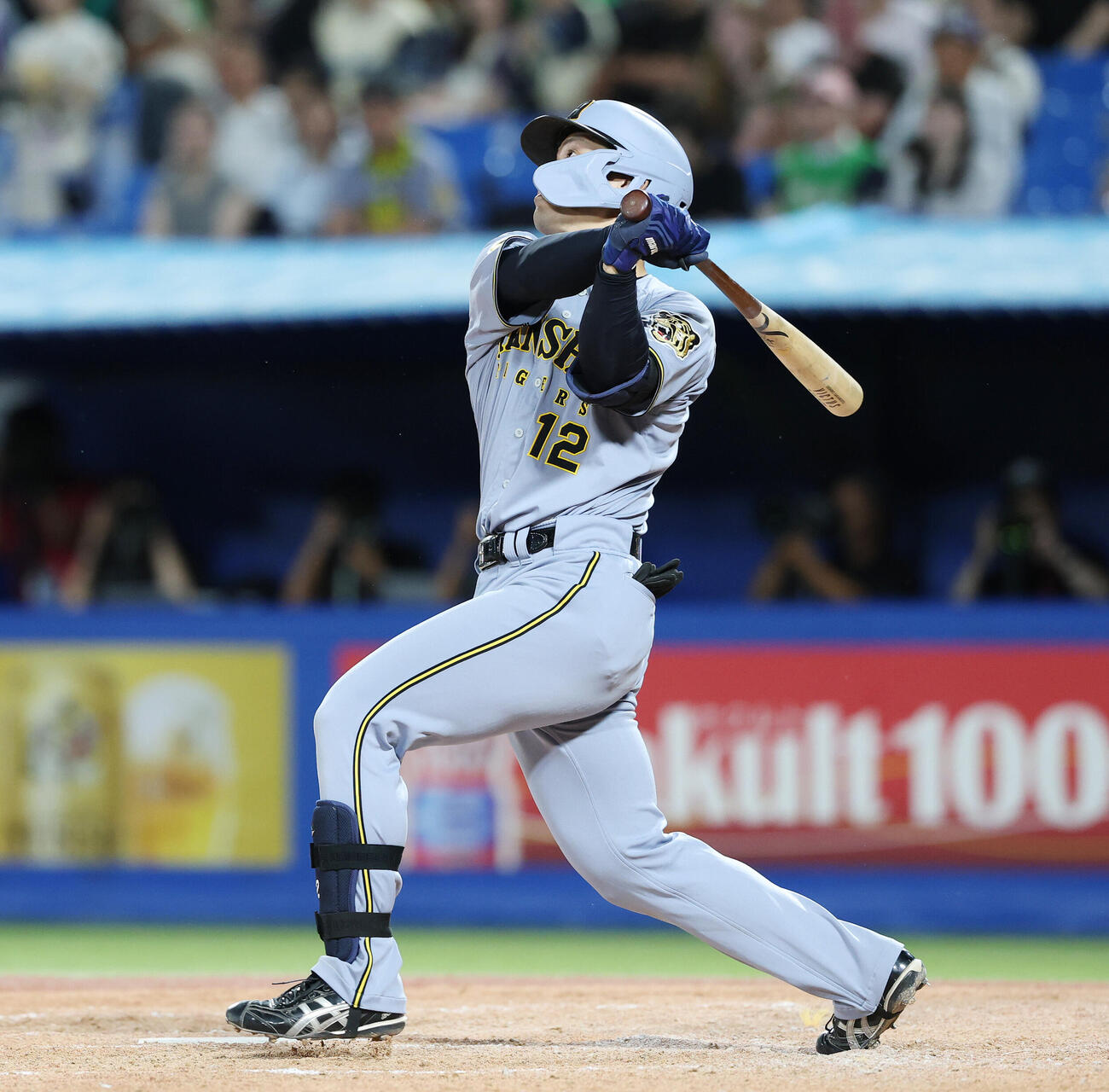 ヤクルト対阪神　4回表阪神1死、本塁打を放つ坂本誠志郎（撮影・宮地輝）