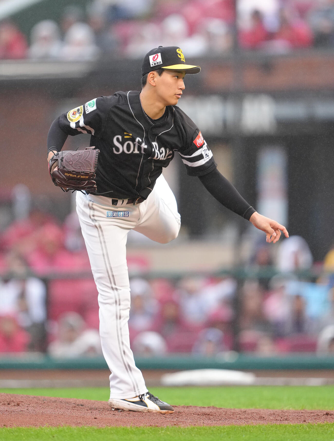 楽天対ソフトバンク　ソフトバンク先発の前田悠伍（撮影・足立雅史）