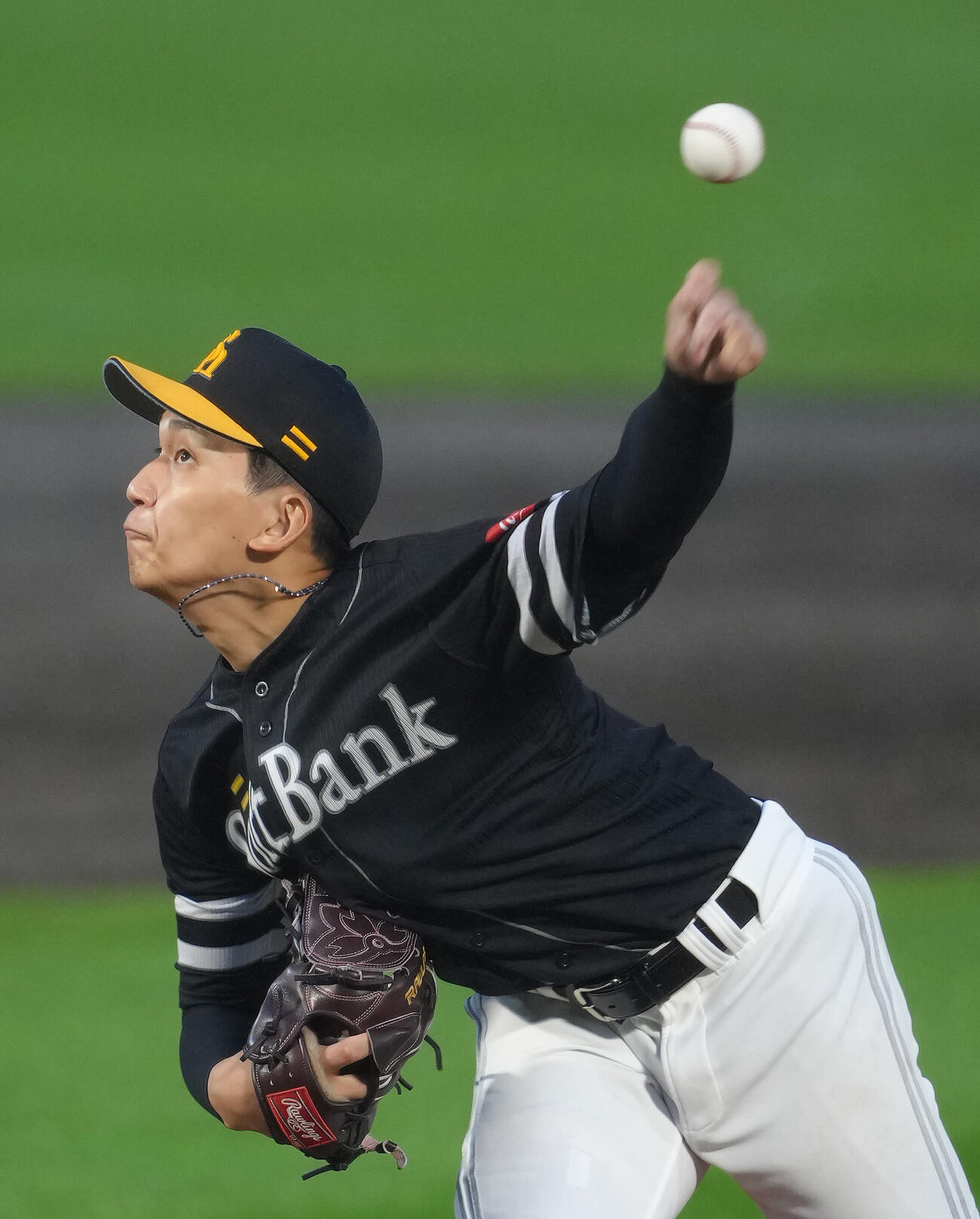 楽天対ソフトバンク　9勝目を挙げたソフトバンク前田悠伍（撮影・足立雅史）