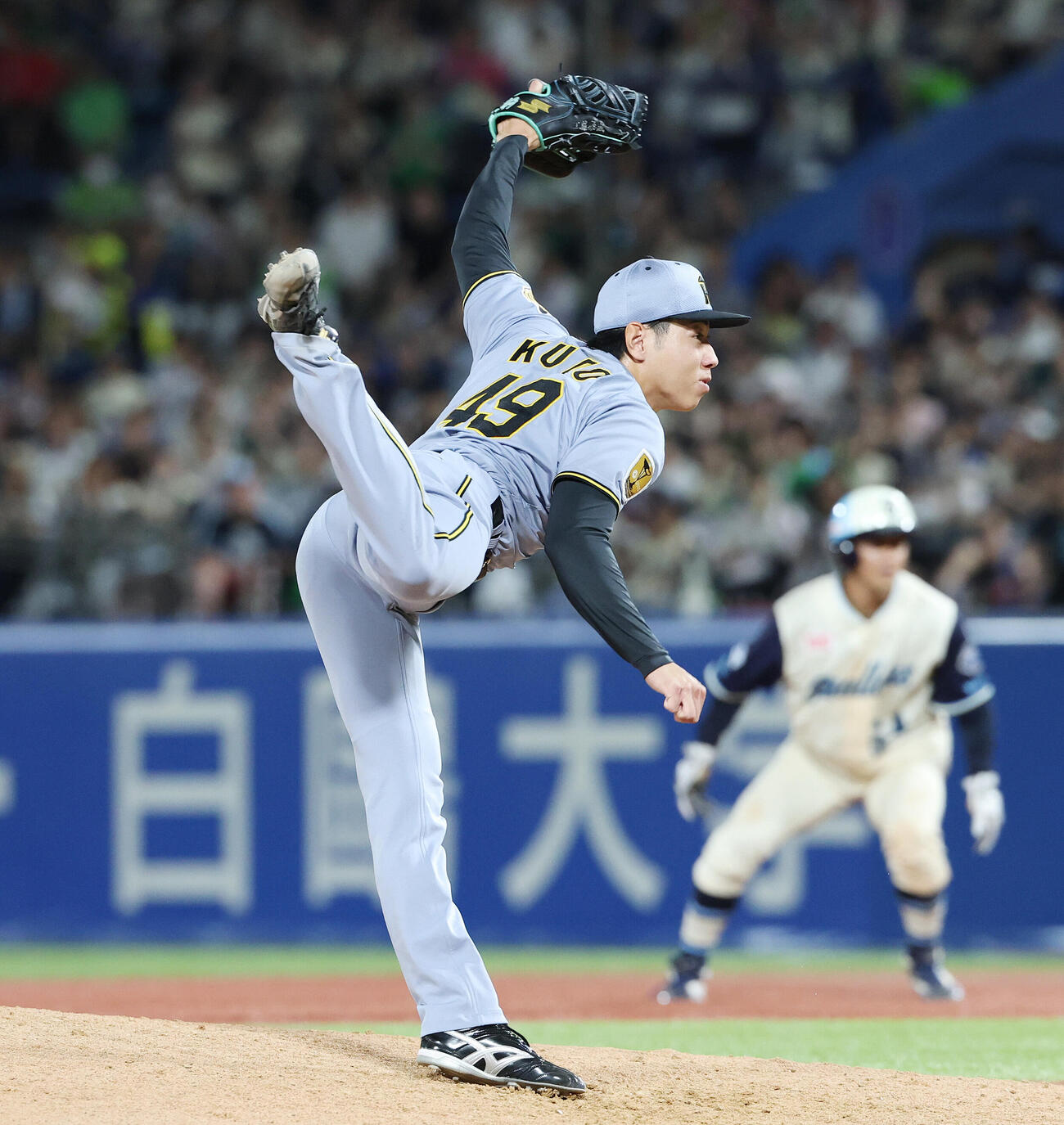 ヤクルト対阪神　阪神5番手の工藤泰成（撮影・宮地輝）
