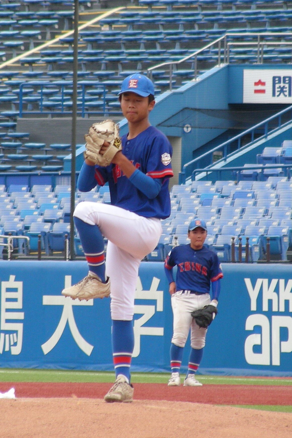 準々決勝で好投した海老名の加藤