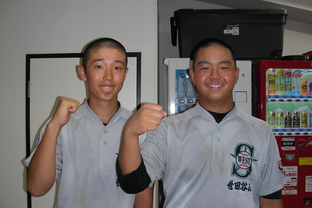 世田谷西の8番登石（左）と6番宮本
