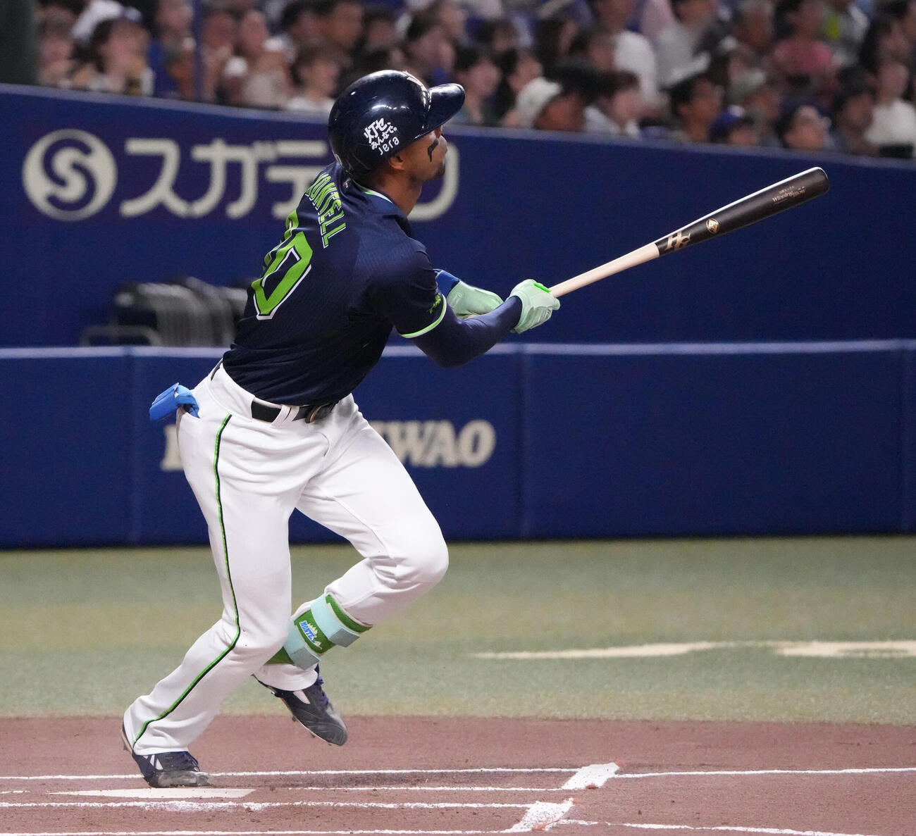 中日対ヤクルト　1回表ヤクルト1死、本塁打を放つモンテル（撮影・森本幸一）