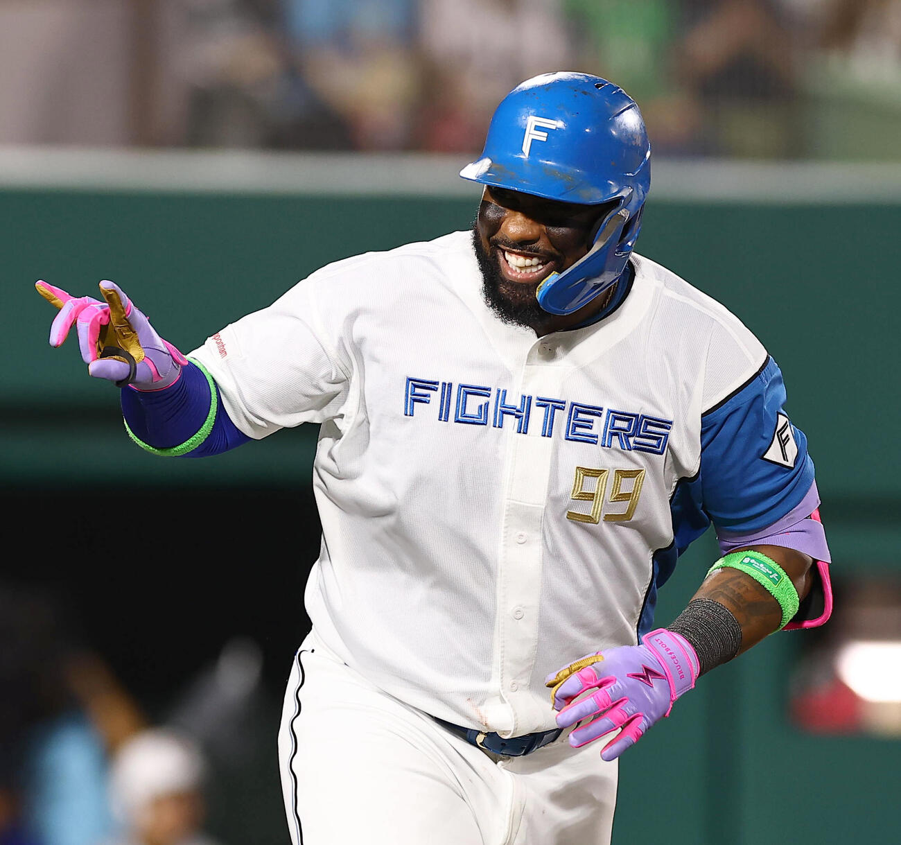 日本ハムのフランミル・レイエス（2026年7月撮影）