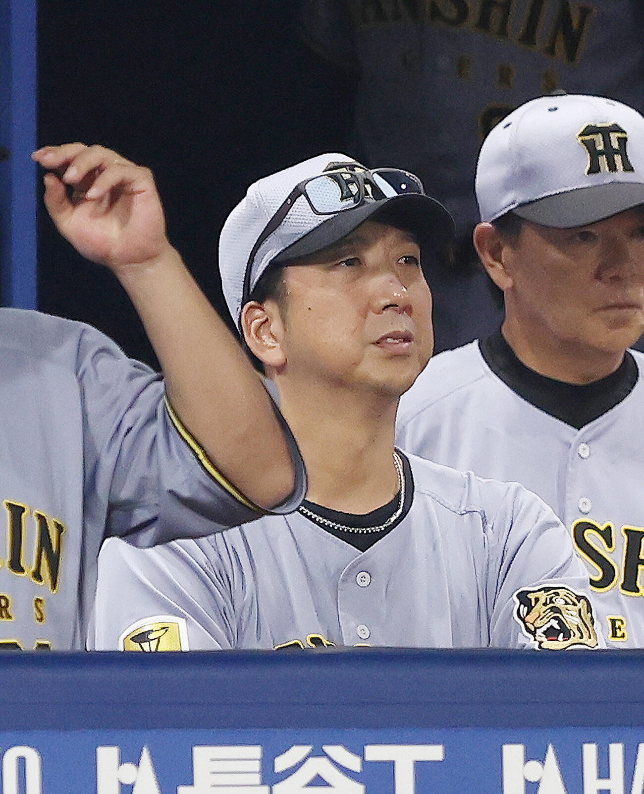 DeNA対阪神　7回表、戦況を見守る藤川球児監督（撮影・河田真司）