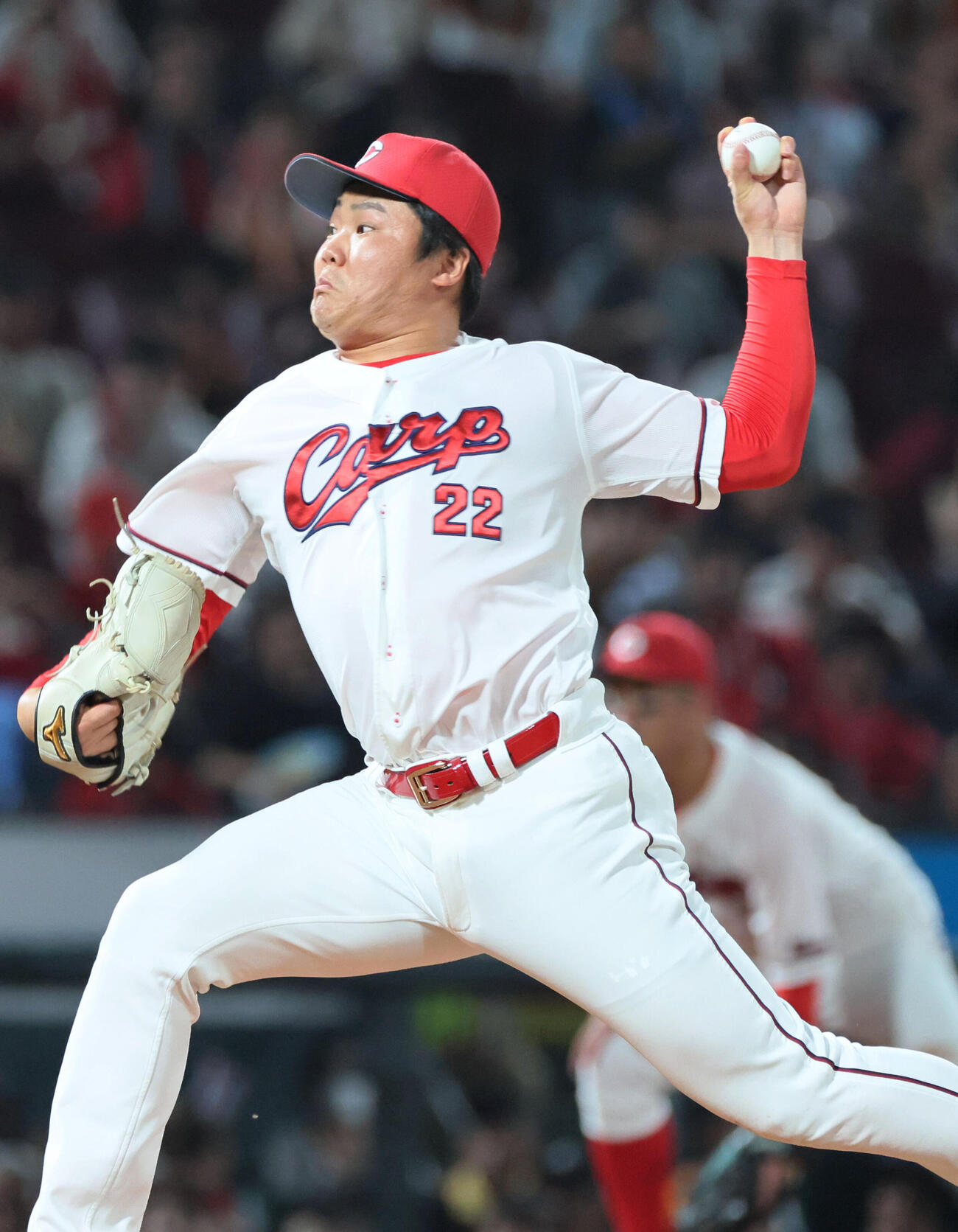 広島対巨人　10回表巨人、広島6番手の高太一（撮影・加藤孝規）
