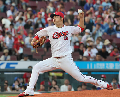 【広島】床田寛樹が左肩の張りで出場選手登録抹消、今季16戦４勝４敗、代わって野間峻祥が昇格
