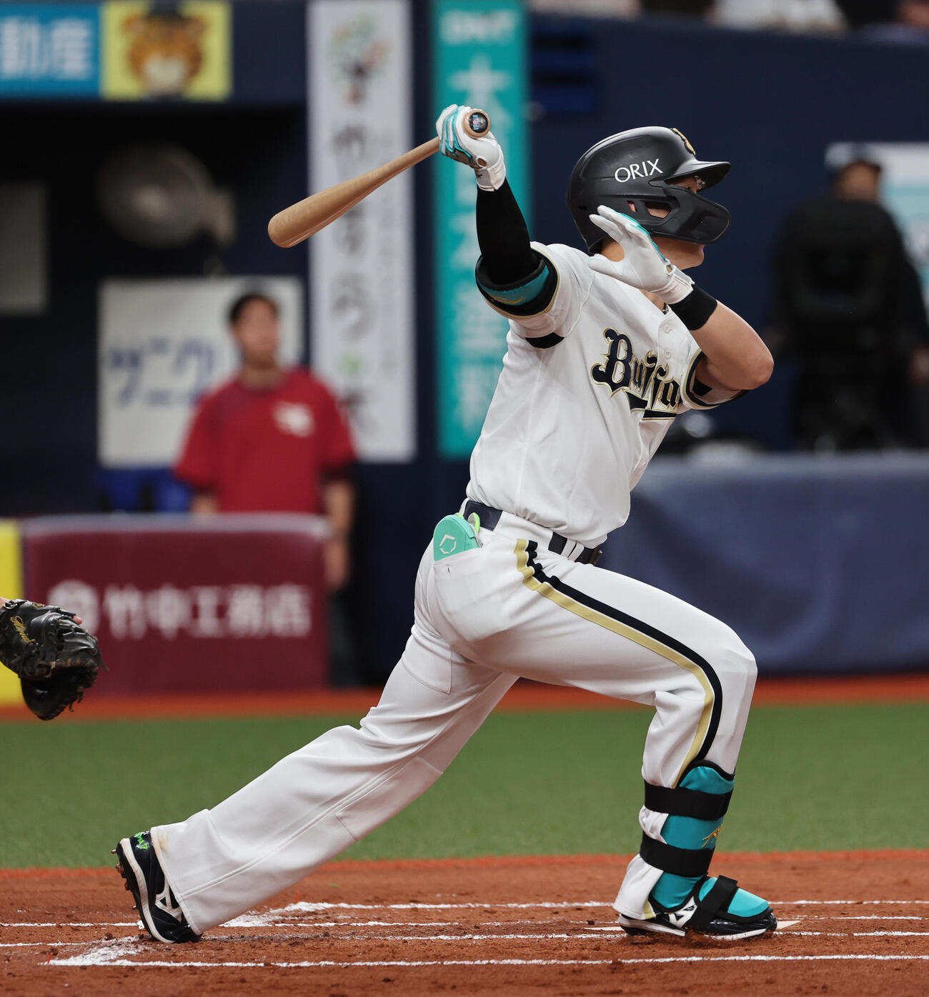 オリックス対楽天　1回裏オリックス2死、西川龍馬は本塁打を放つ（撮影・西尾就之）